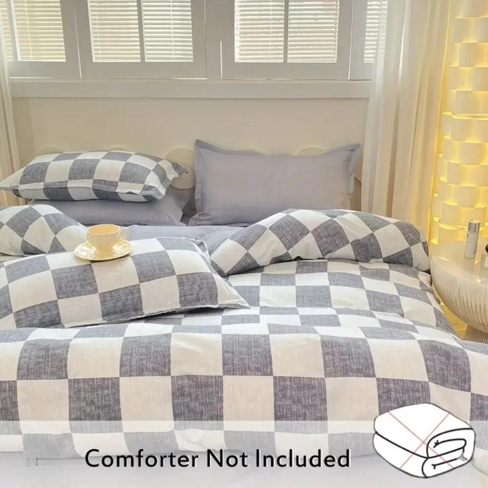 Chateau Checkered Bedding Set | 3pcs Set by Casa & Beyond