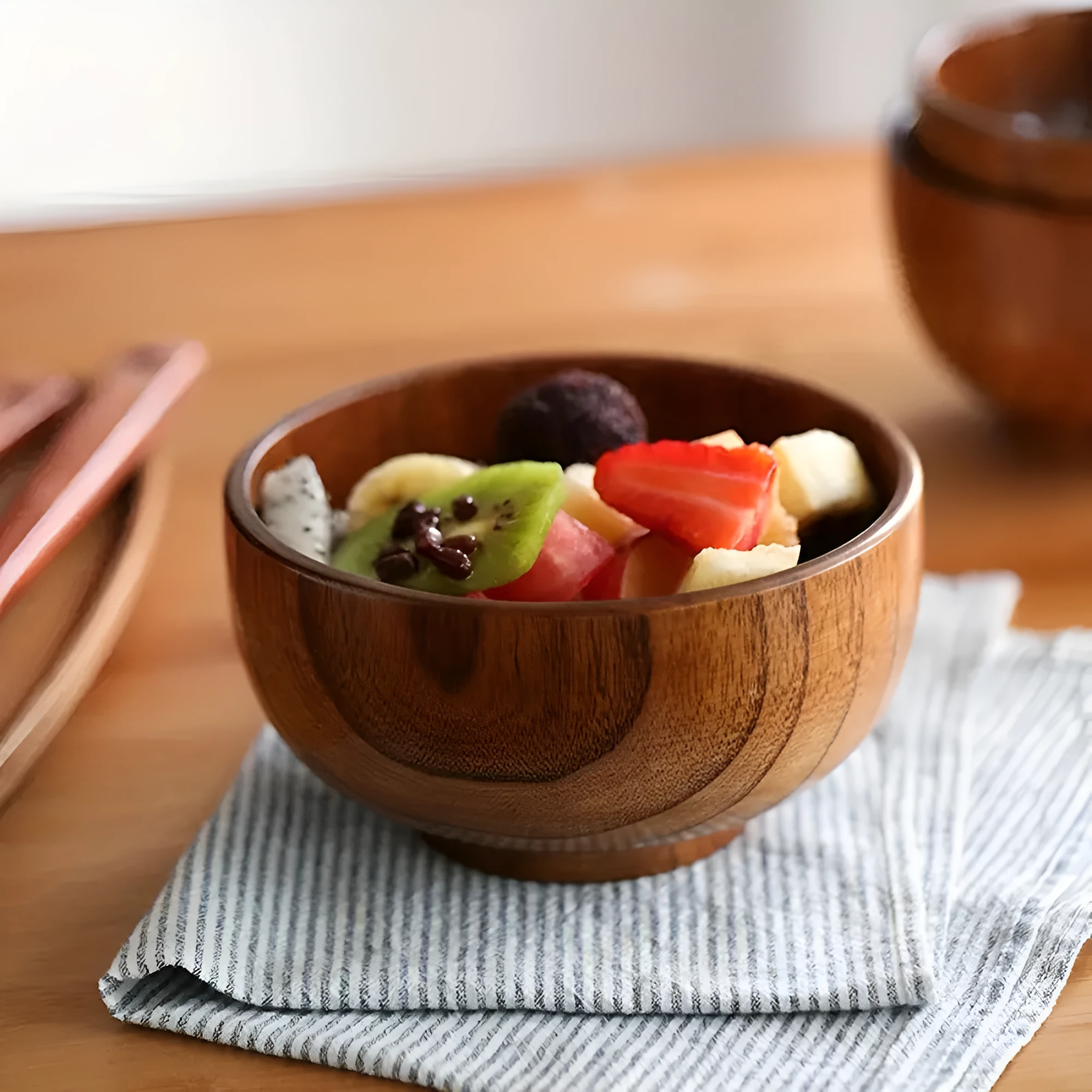 Rustic Jujube Wooden Bowl by Casa & Beyond