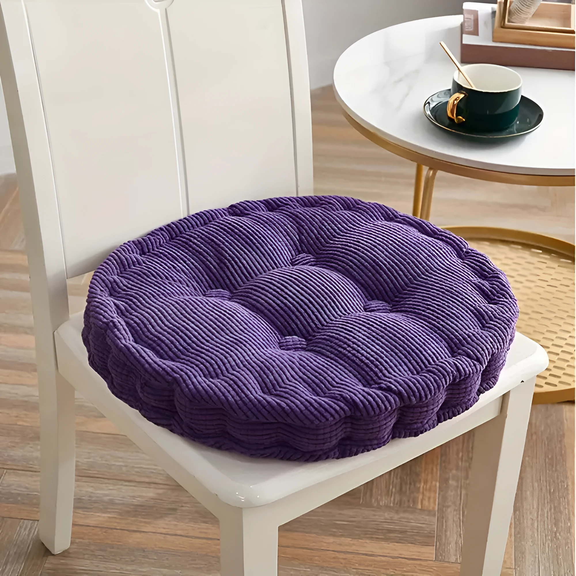 Stackable Corduroy Chair Cushions by Casa & Beyond