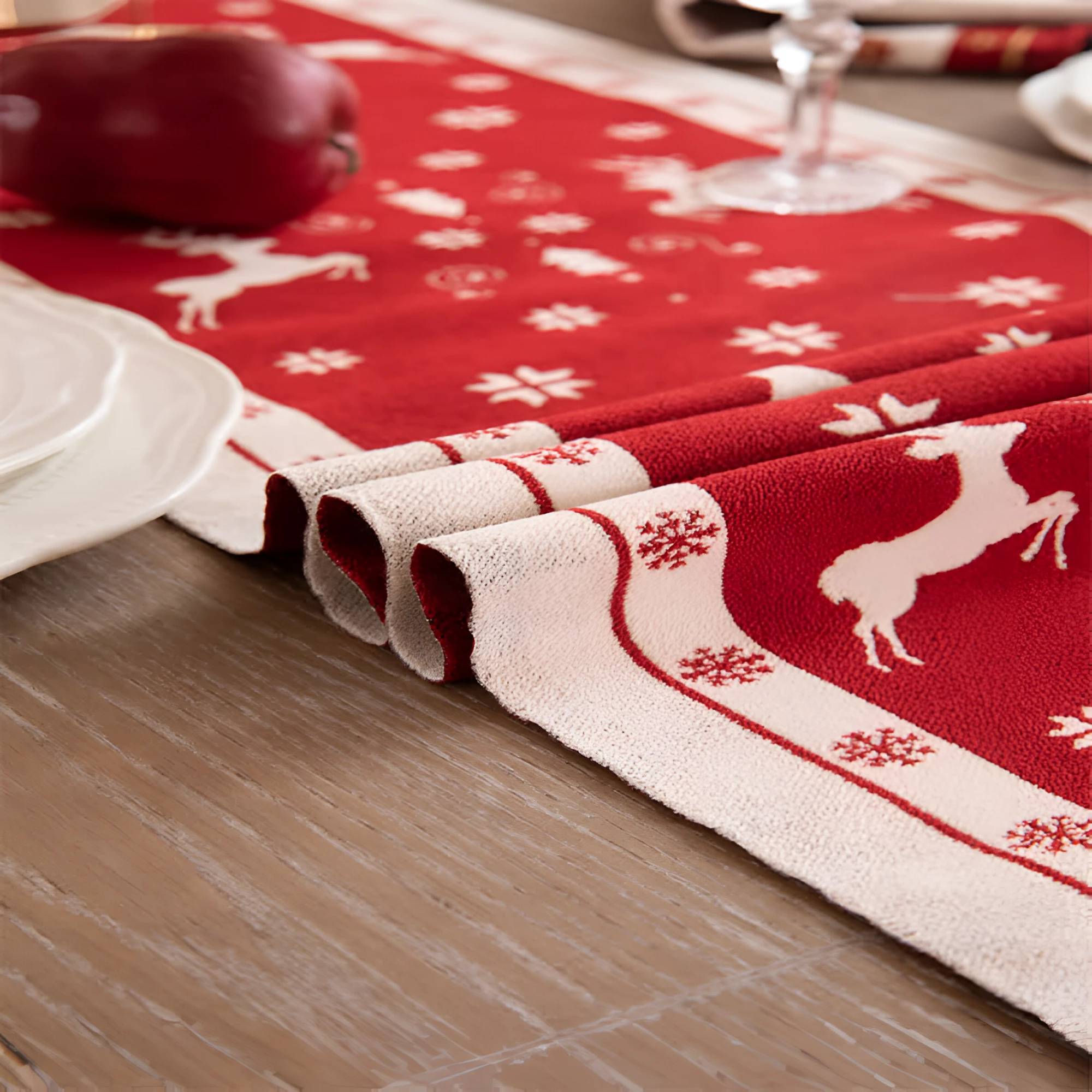 Luxe Merry Tasseled Runner Cloth by Casa & Beyond