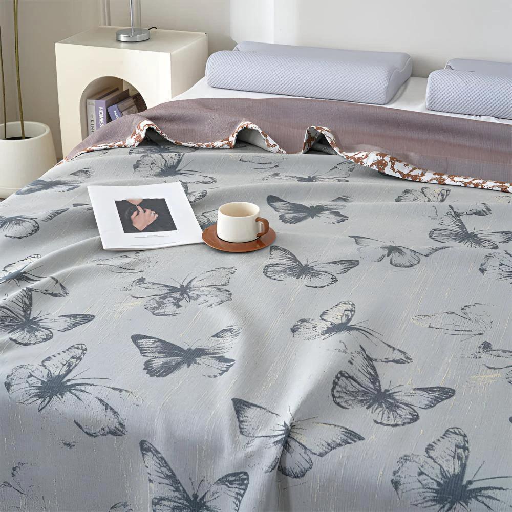 Whispering Butterfly Elegance Blanket by Casa & Beyond