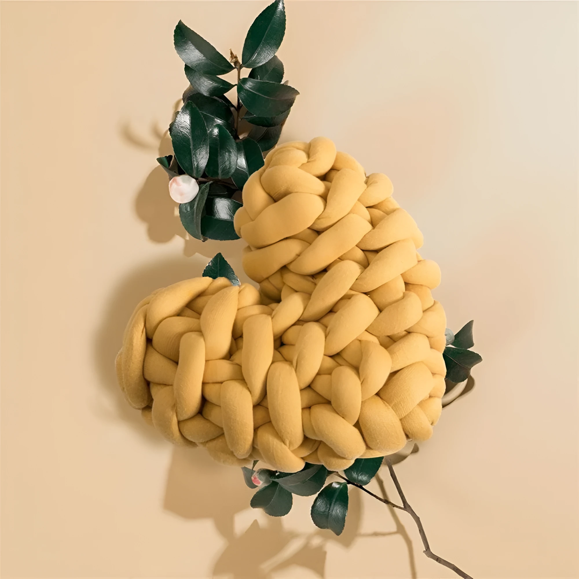 Plush Knotted Heart Shape Cushions by Casa & Beyond