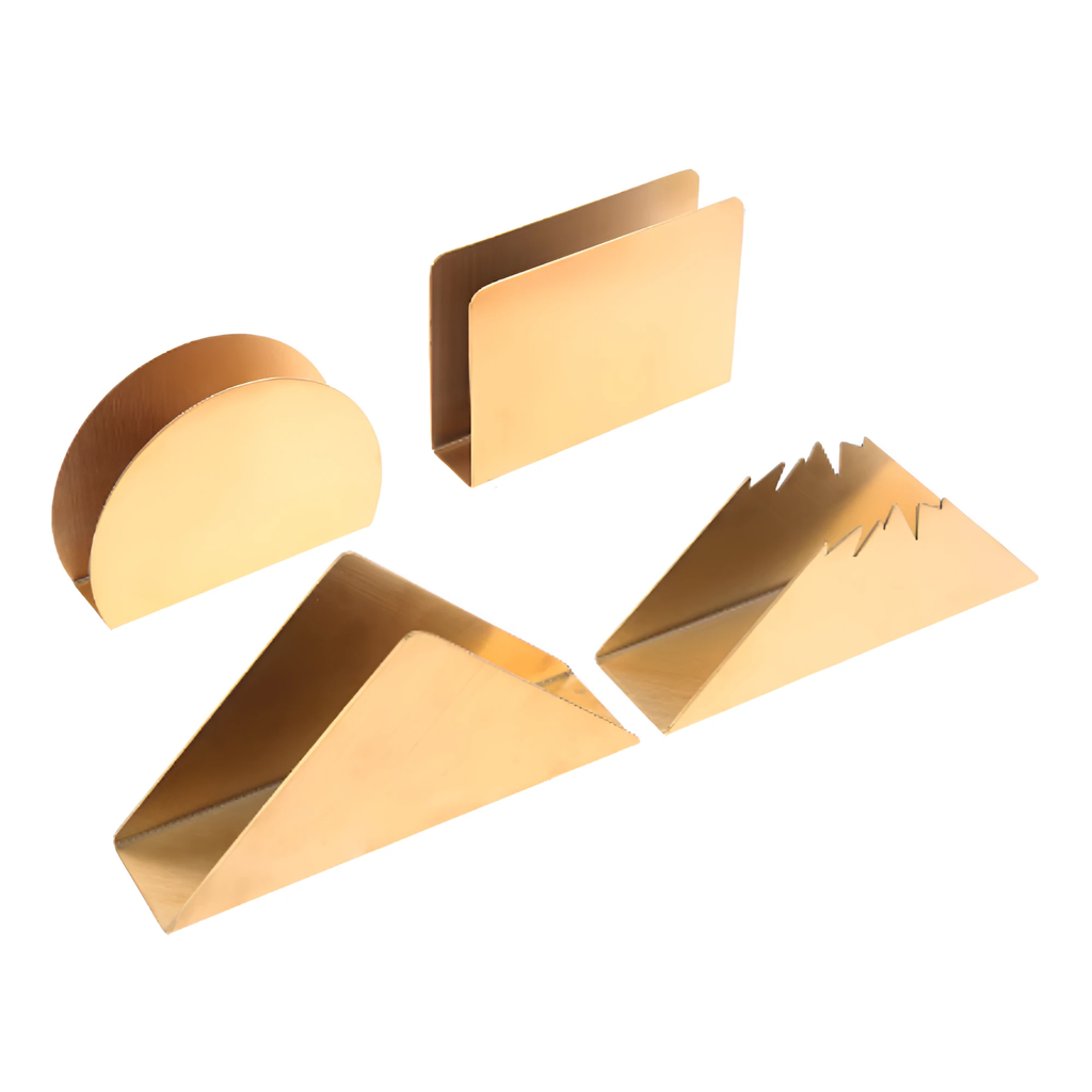 Gold Metallic Napkin Holder by Casa & Beyond