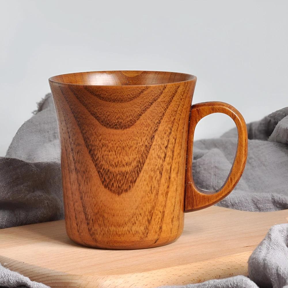 Rustic Japanese Style Wooden Mug by Casa & Beyond