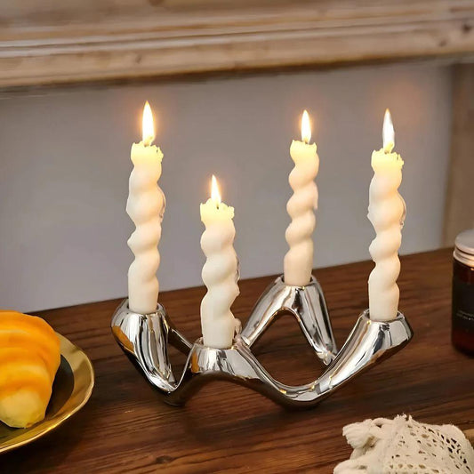 Cosmic Ripple Candle Holder by Casa & Beyond