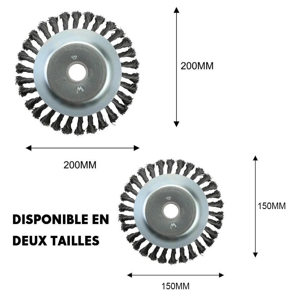 Round wire cup brush by Bowlift