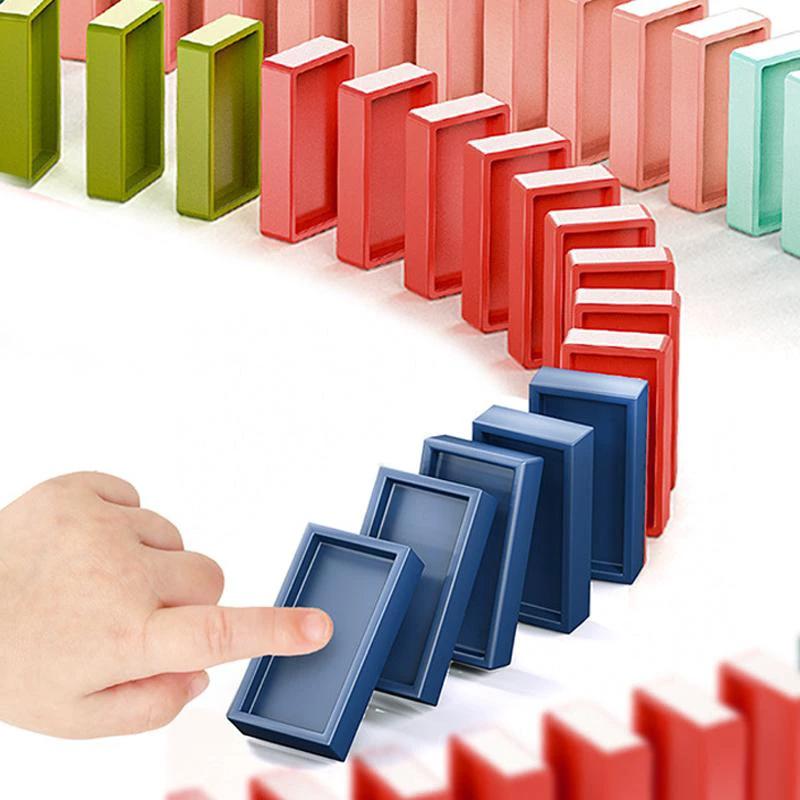 Set of Domino Construction and Stacking Toy by Bowlift