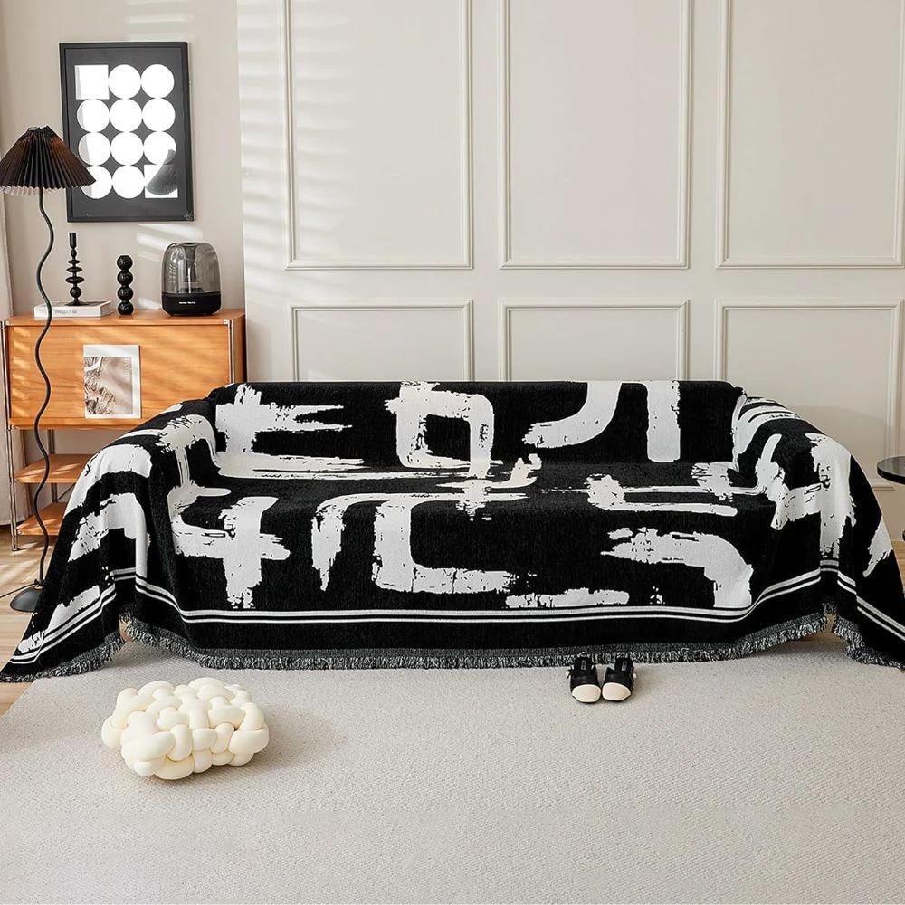 Brushstroke Art Sofa Cover by Casa & Beyond