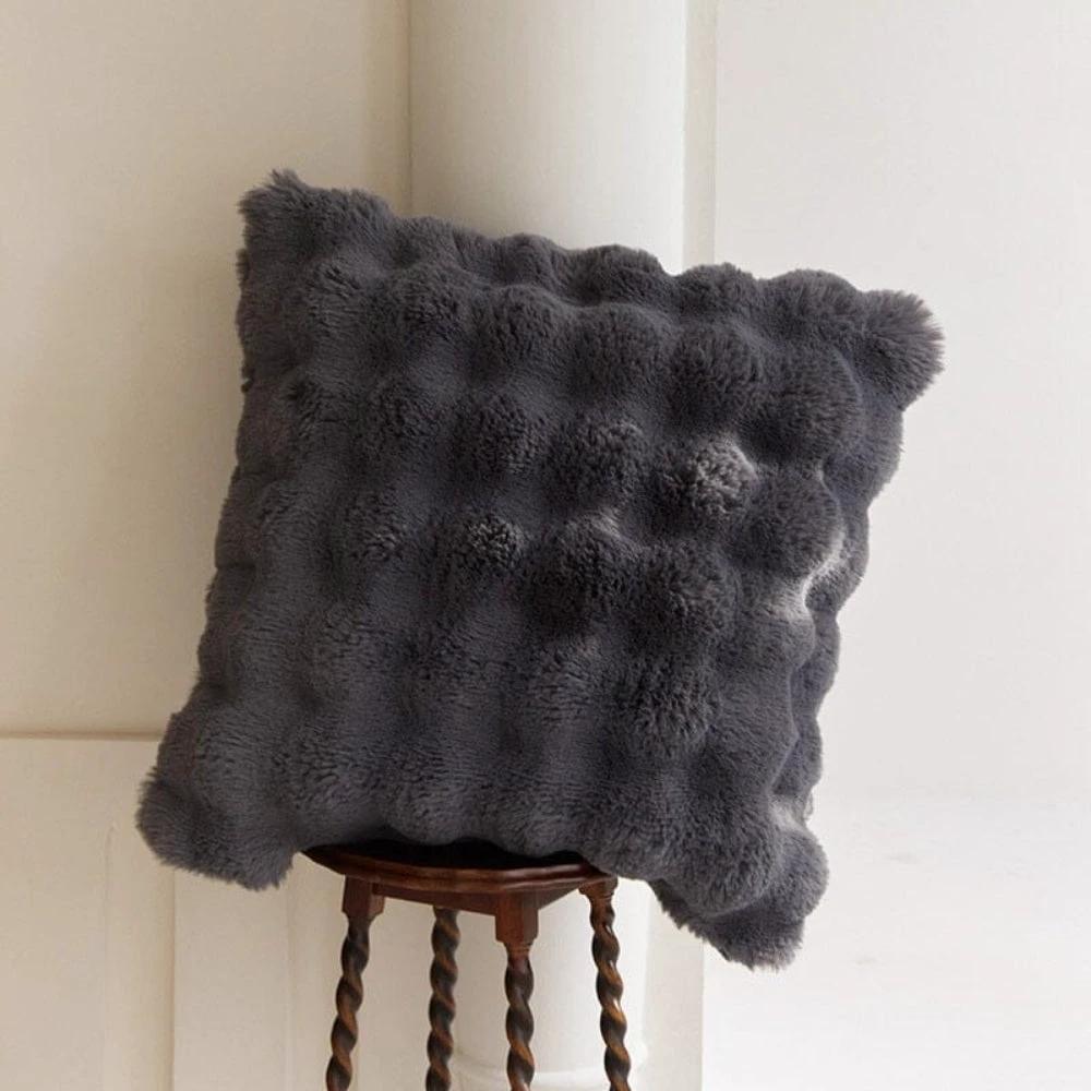 Rabbit Faux Fur Cushion by Casa & Beyond