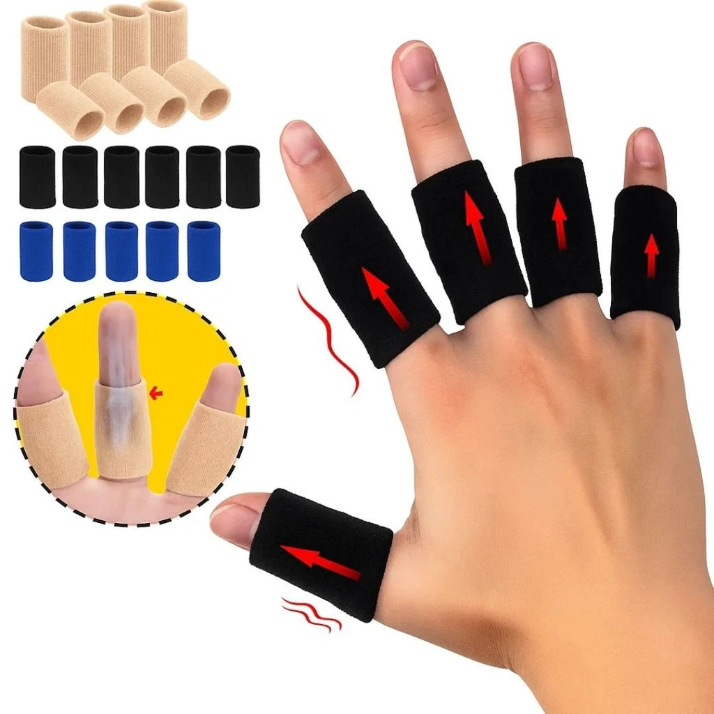 FlexiGuard | Finger Protection Sleeves – Injury Prevention – Breathable Snug Fit - Keeps wounds and bandages in place – Sports and Daily Comfort Bowlift by Bowlift