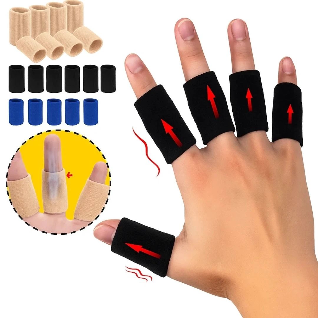 FlexiGuard | Finger Protection Sleeves – Injury Prevention – Breathable Snug Fit - Keeps wounds and bandages in place – Sports and Daily Comfort Bowlift by Bowlift