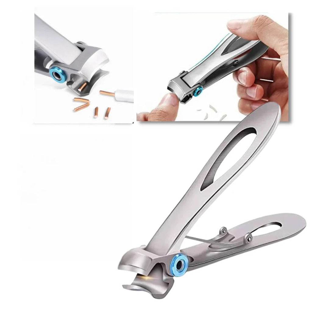 PrecisionTrim Stainless Steel Wide Jaw Nail Clippers | for Thick Nails - Sharp Blades - Ergonomic Design for Easy Nail Clipping Bowlift by Bowlift