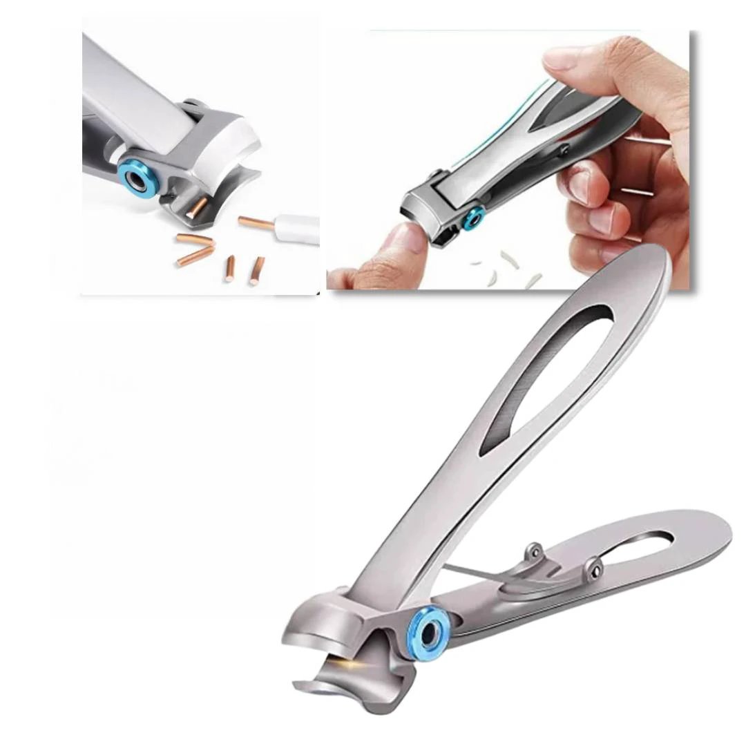 PrecisionTrim Stainless Steel Wide Jaw Nail Clippers | for Thick Nails - Sharp Blades - Ergonomic Design for Easy Nail Clipping Bowlift by Bowlift