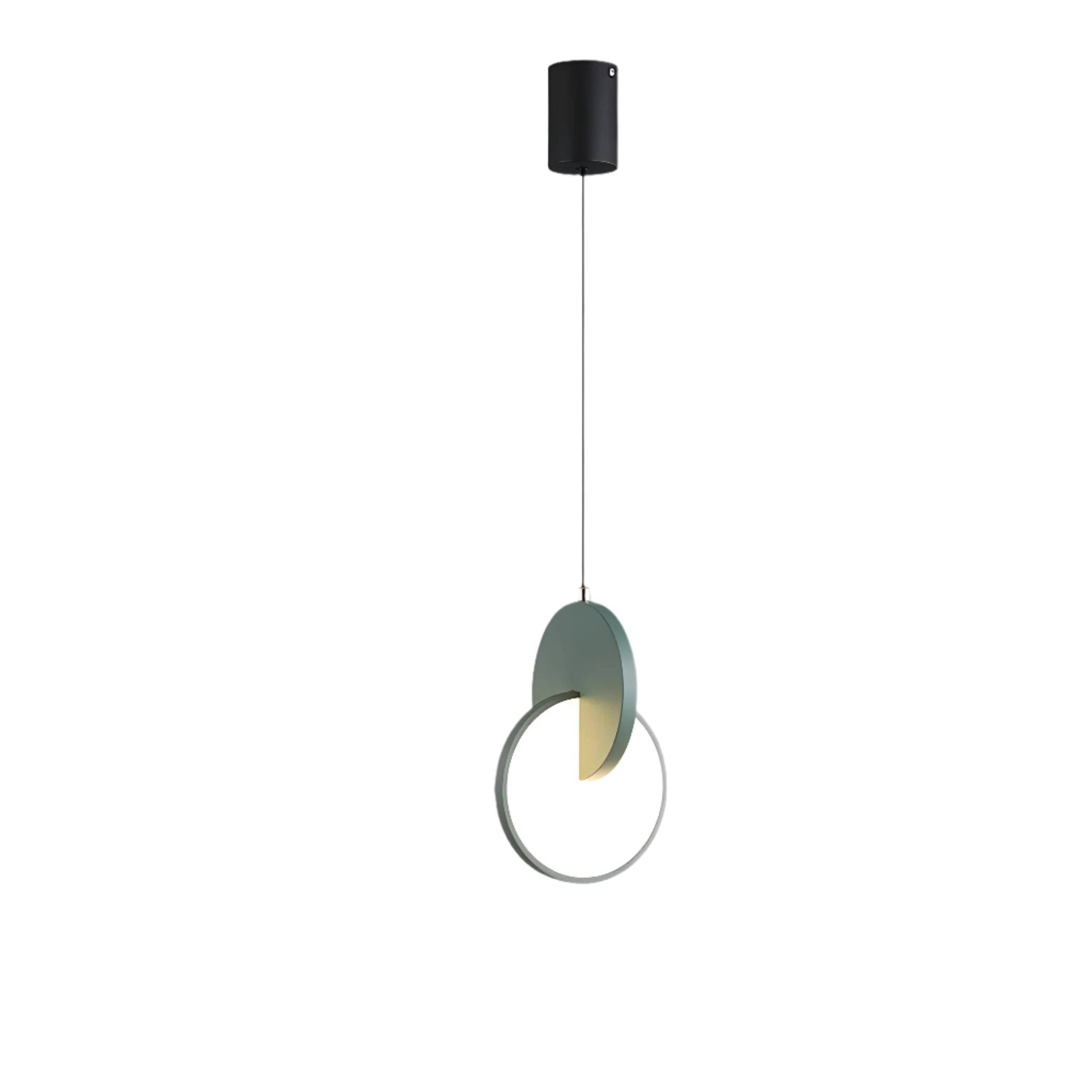 Modern Scandinavian LED Pendant Lamp with Round Frame and Warm Glow Bowlift by Bowlift
