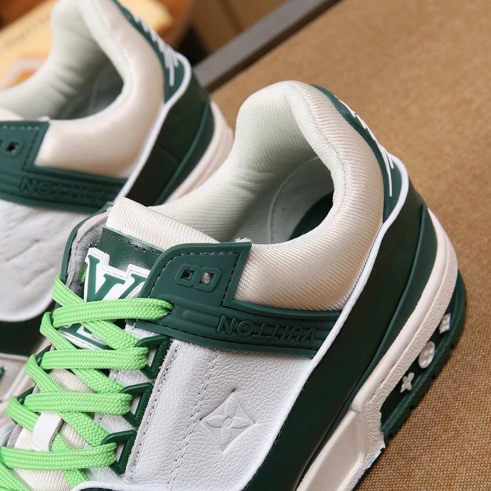 Luxury Virgil Trainer Sneakers Shoes Signature Green by Air Jordan