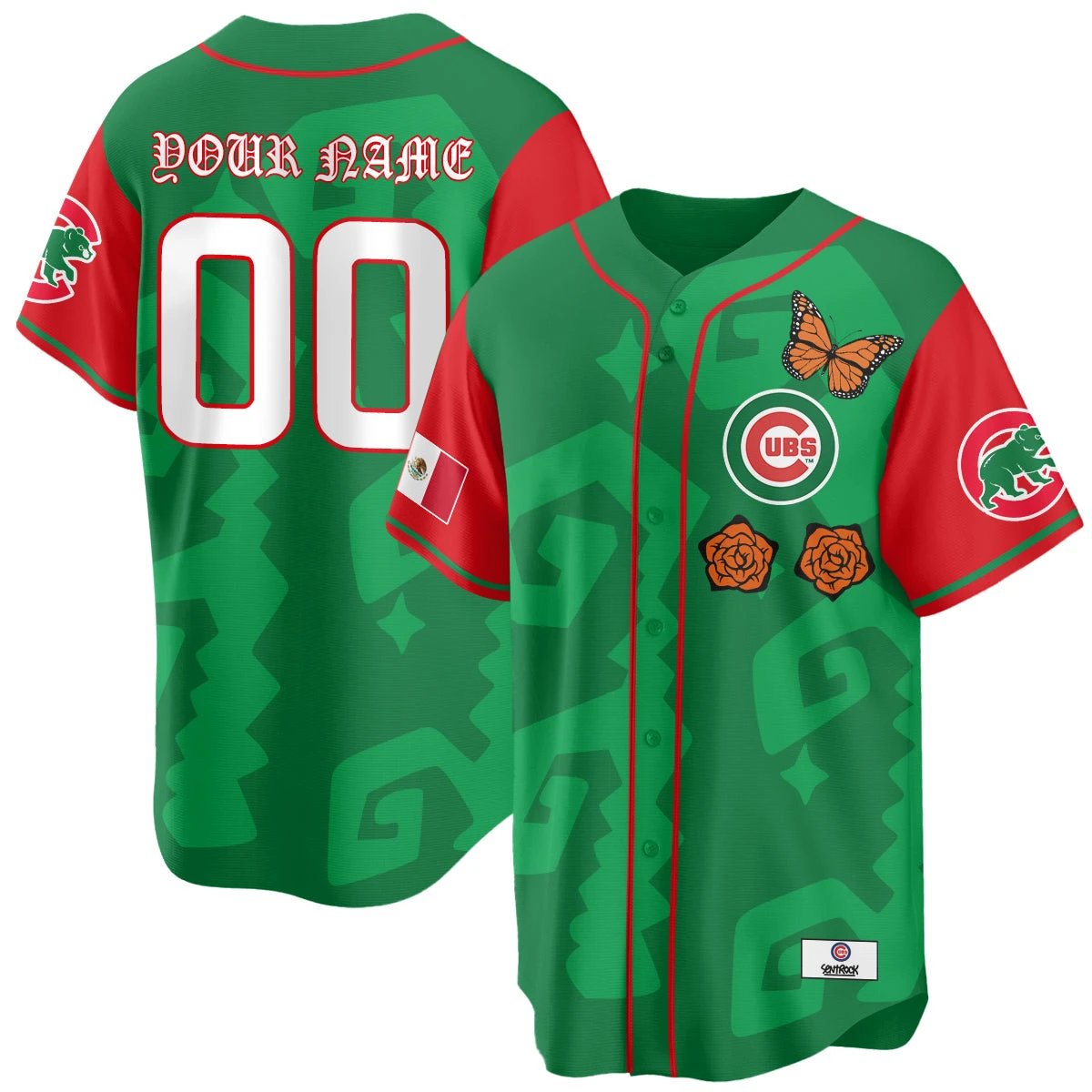 Chicago Cubs "Xicago" Mexican Heritage Custom Jersey - All Stitched by Chicago Cubs
