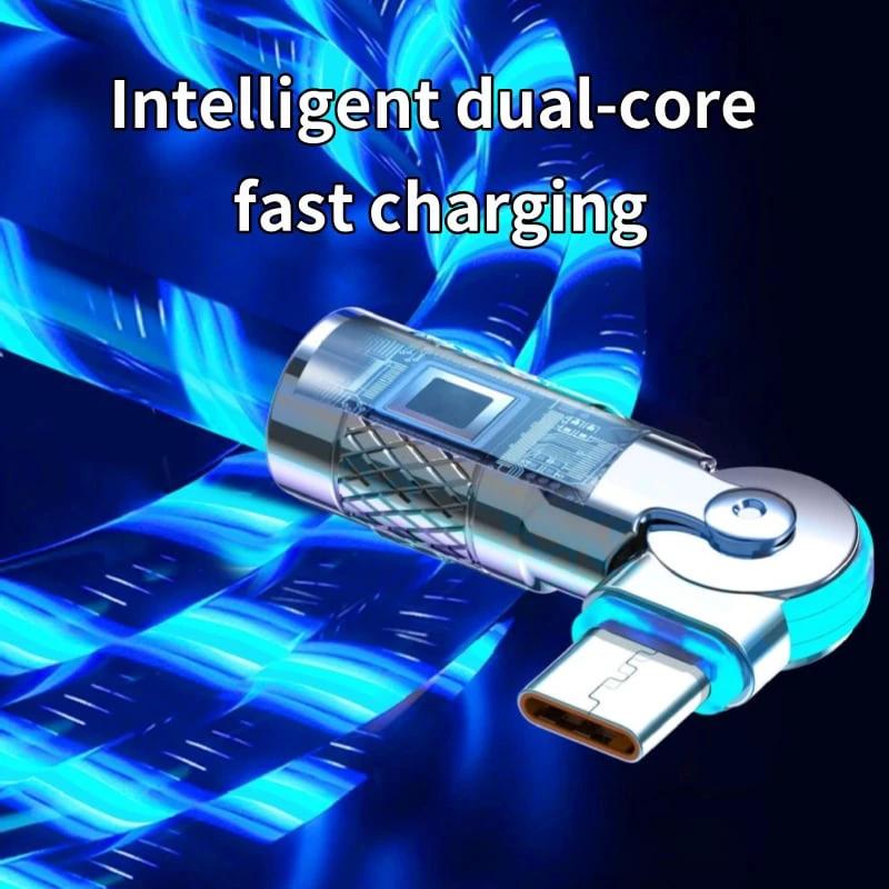 Magnetic Charging Cable | 540° Rotating Connector | Fast Charge with LED Glow by BowLift