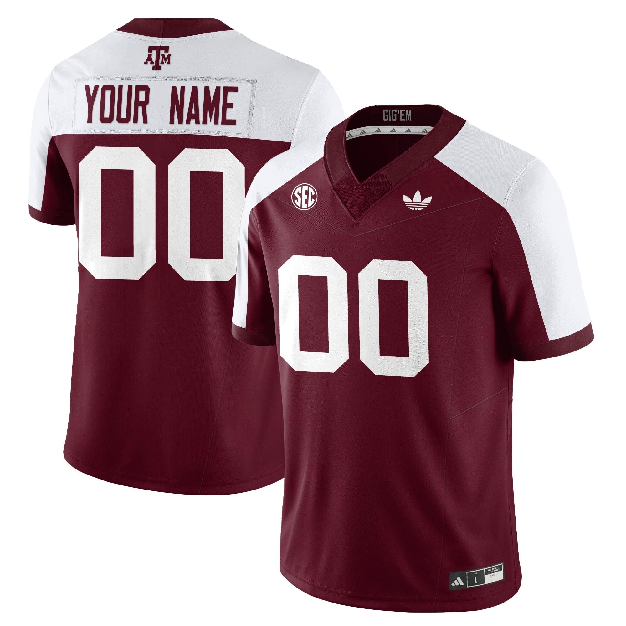 Texas A&M Aggies Football 1975 Throwback Jersey - All Stitched by Texas A&M Aggies
