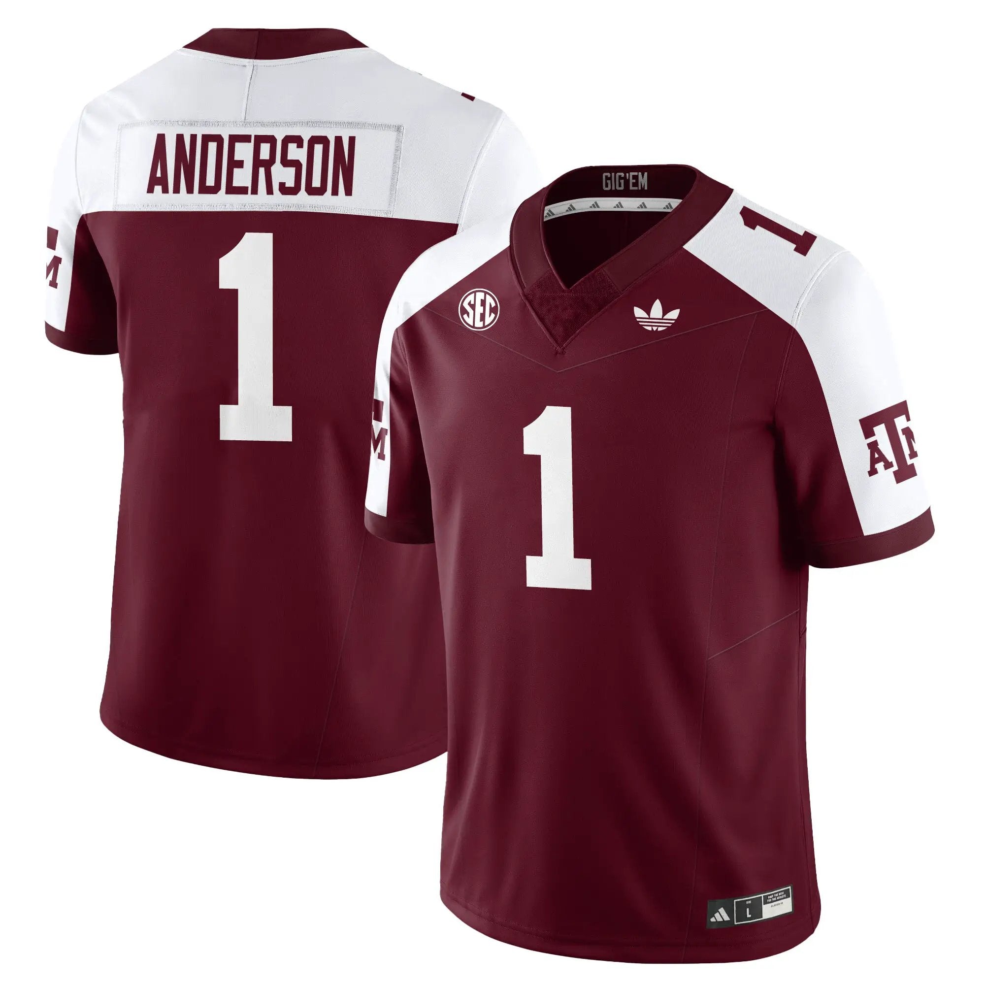 Aggies Football 1975 Throwback Jersey by Texas A&M Aggies