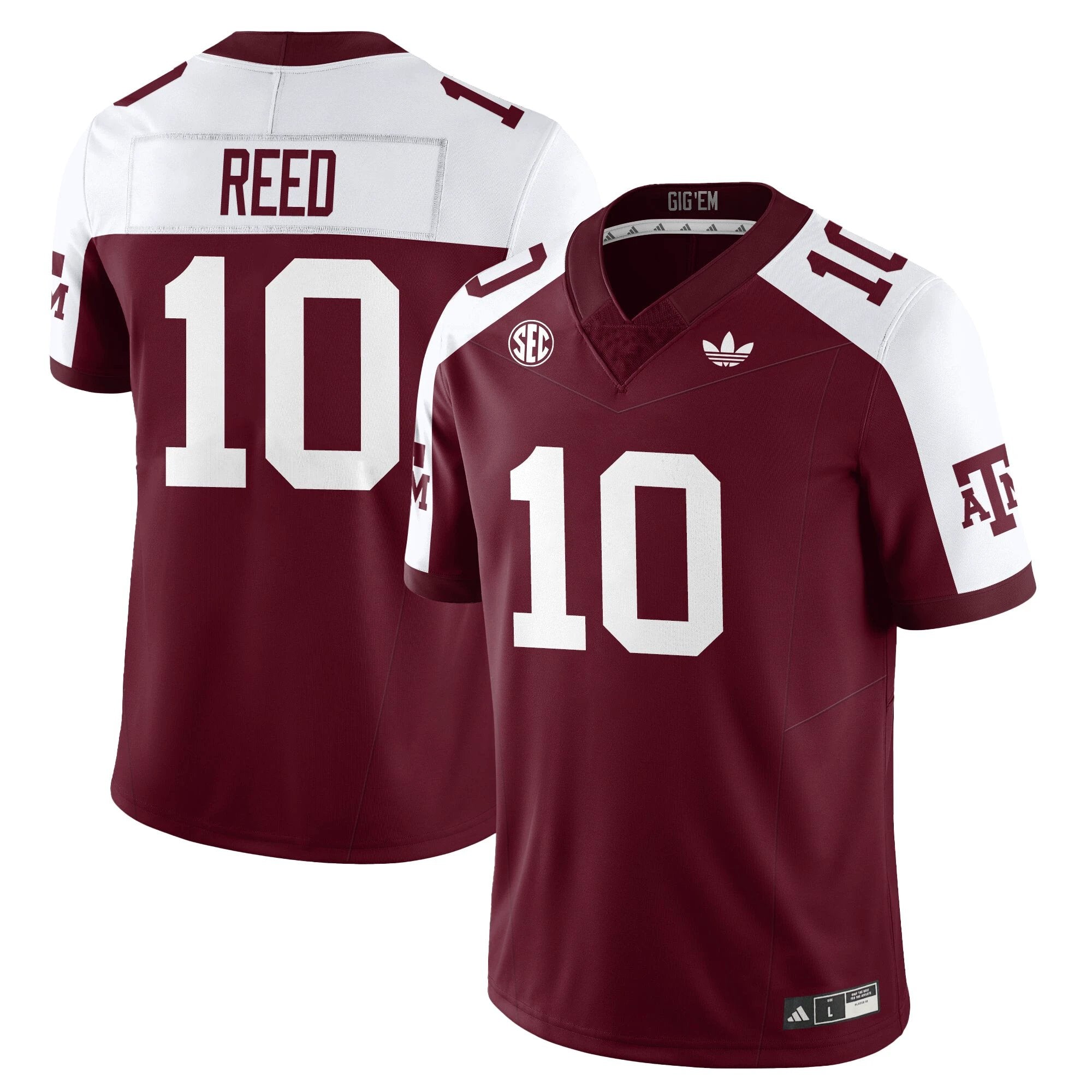 Texas A&M Aggies Football 1975 Throwback Jersey - All Stitched by Texas A&M Aggies