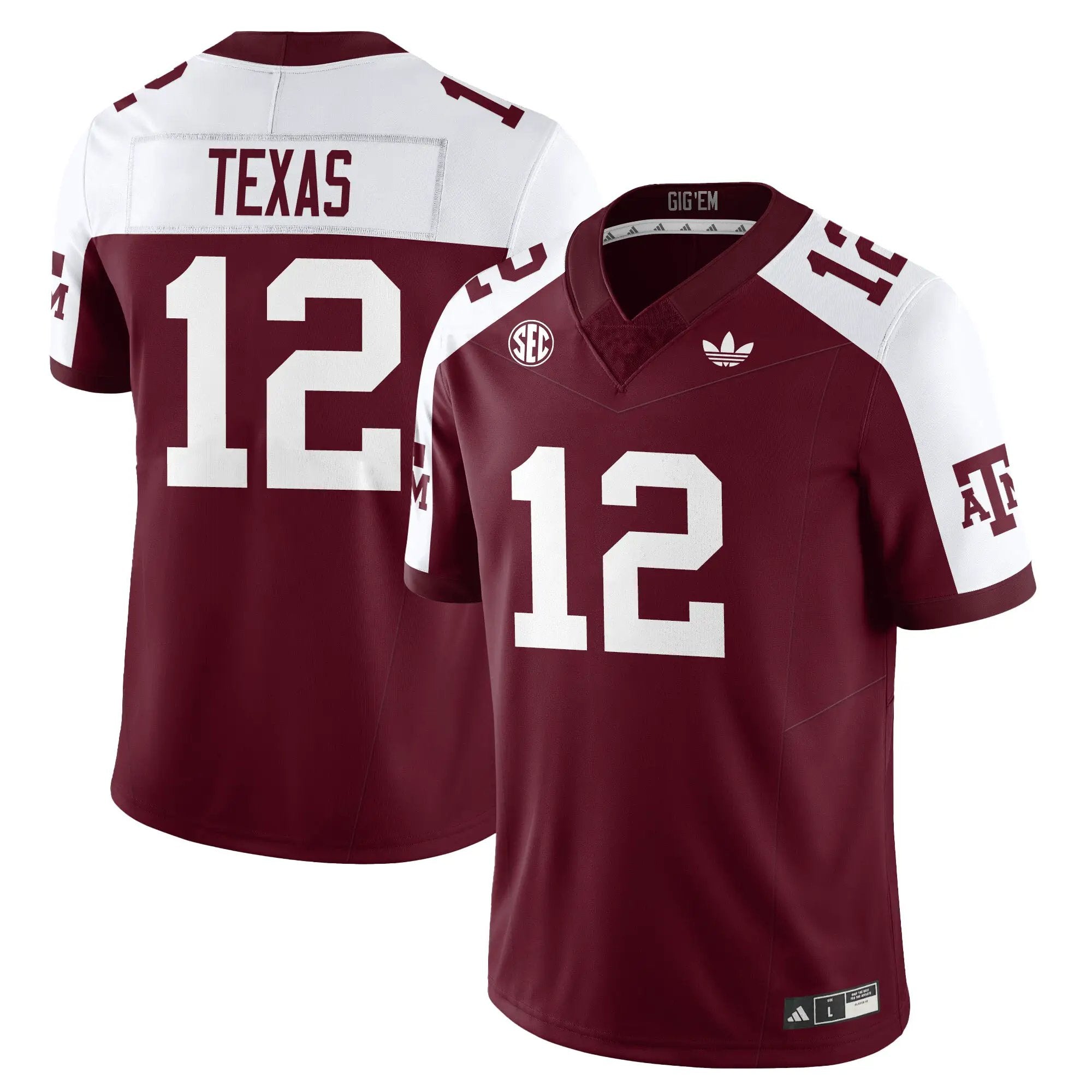 Aggies Football 1975 Throwback Jersey by Texas A&M Aggies