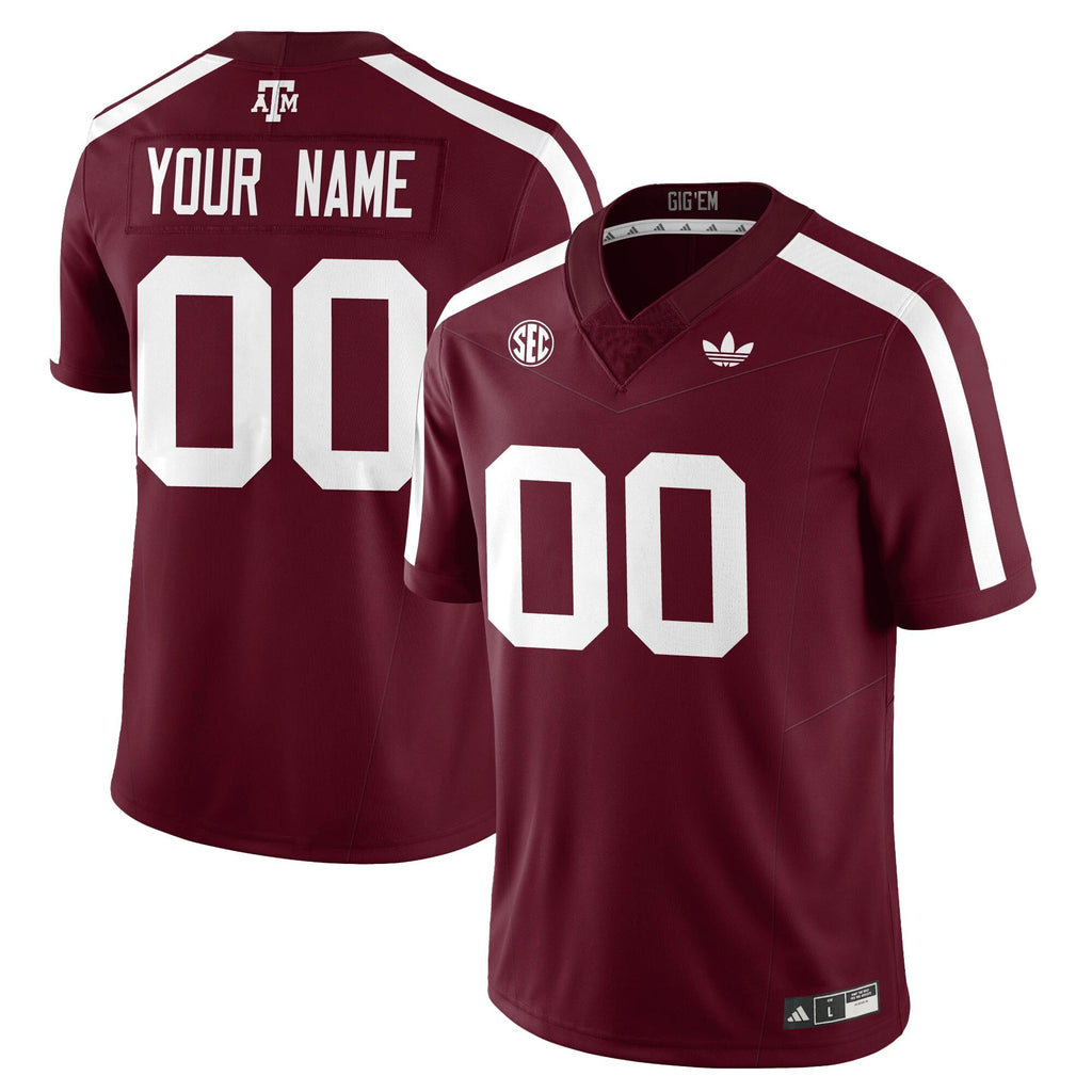 Texas A&M Aggies Football 1975 Throwback Jersey - All Stitched by Texas A&M Aggies