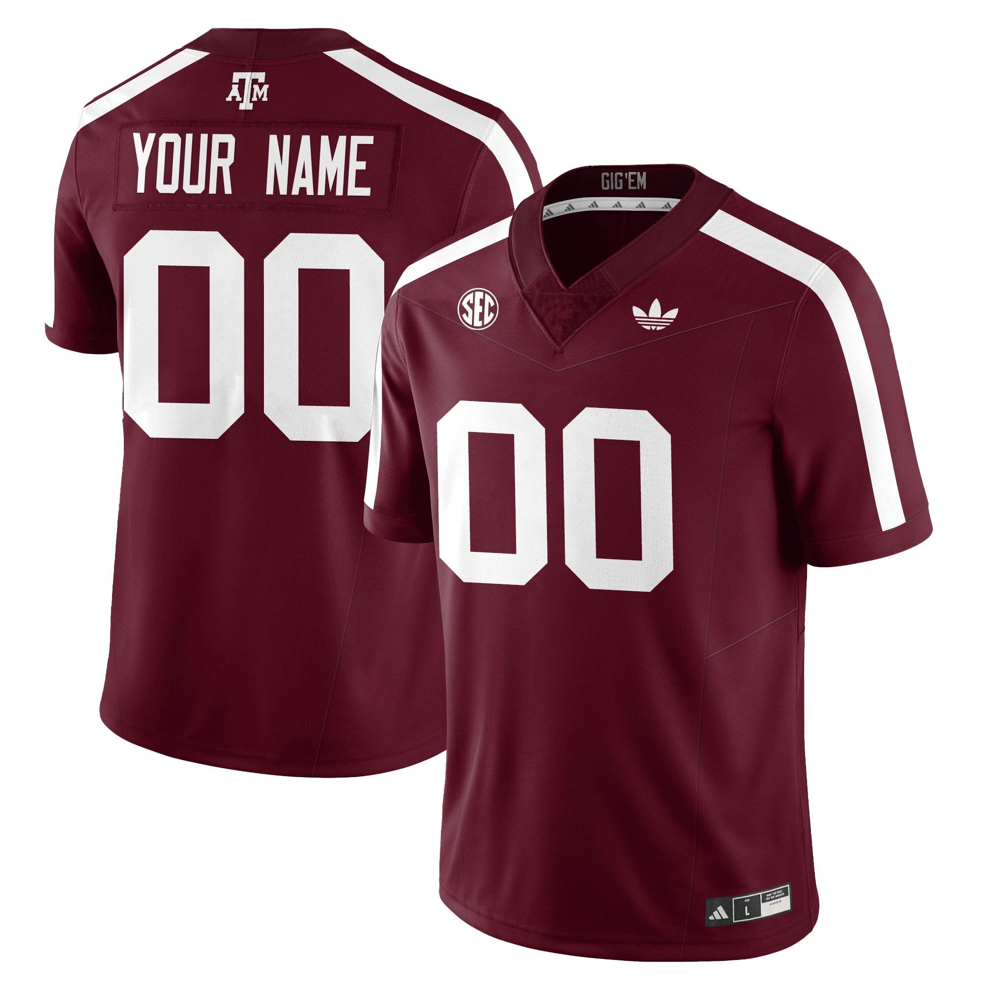 Texas A&M Aggies Football 1975 Throwback Jersey - All Stitched by Texas A&M Aggies