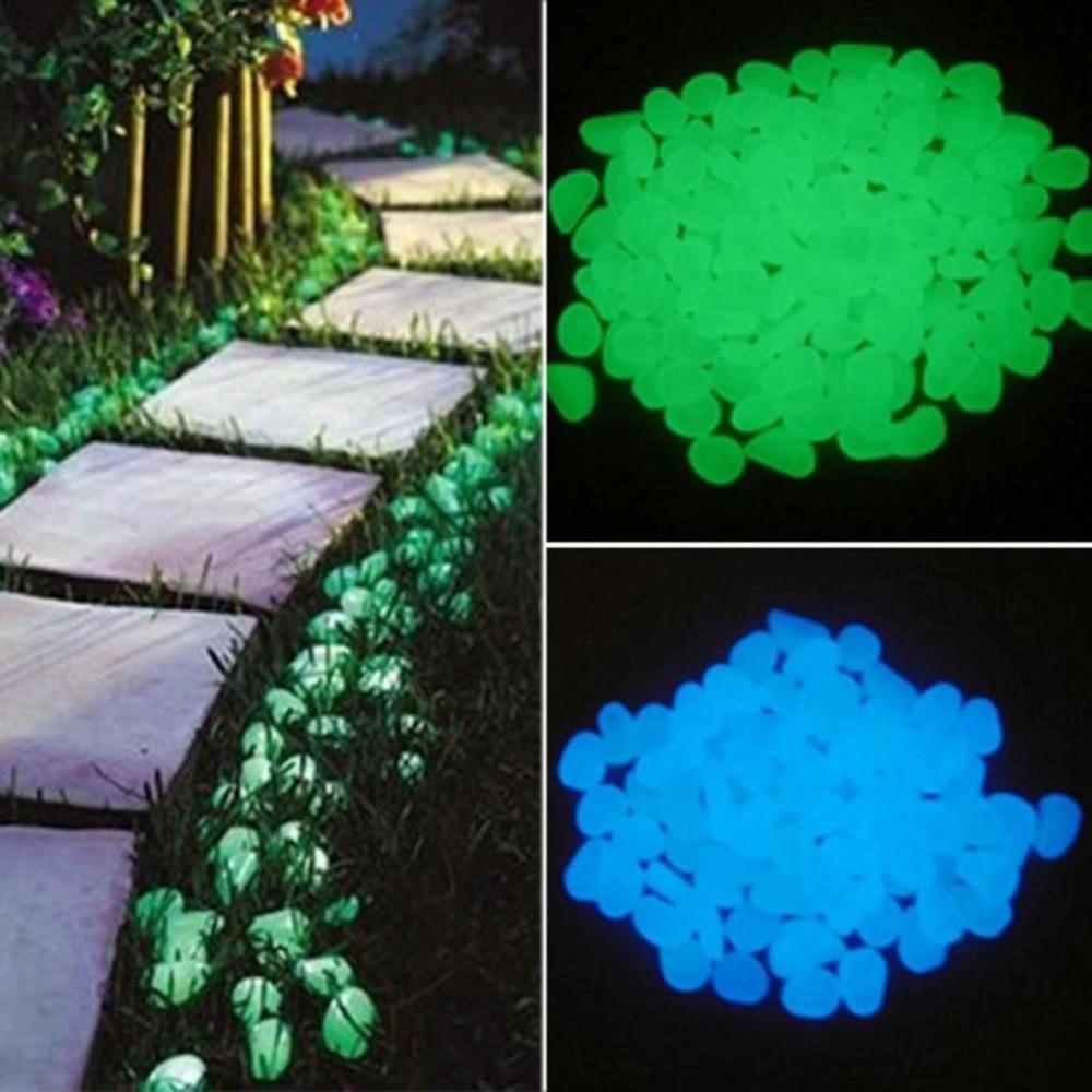 Gleam - Glow-in-the-Dark Garden Pebbles by Bowlift