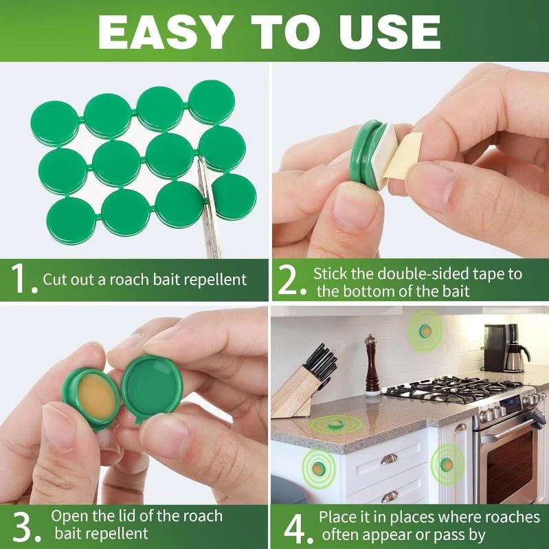 Child- & Pet-Safe Roach Bait Discs by BowLift