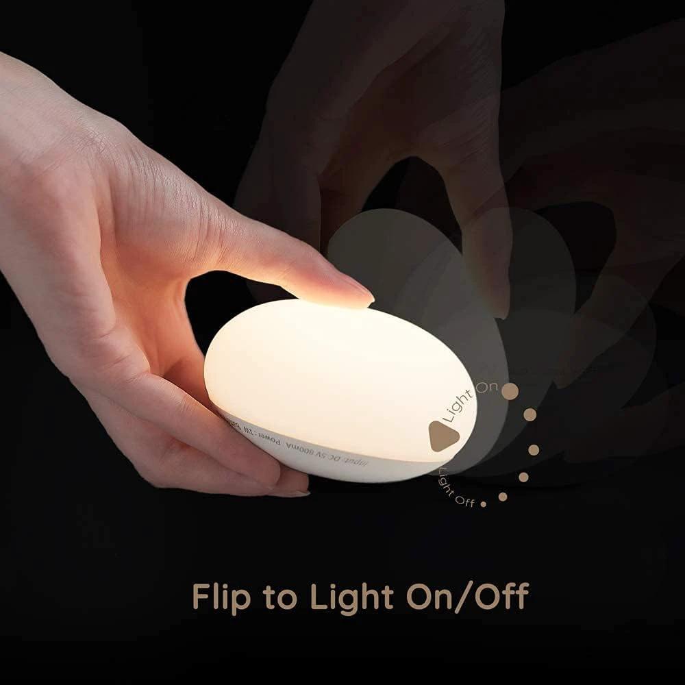 Breastfeeding Night Light | Soft BPA-Free Silicone Touch Lamp with Eye-Friendly Stepless Dimmer by BowLift