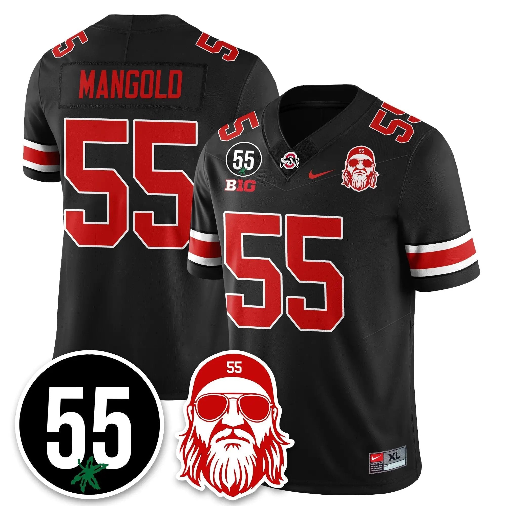 OSU Vapor Limited Jersey - Nick Mangold Patch by Ohio State Buckeyes