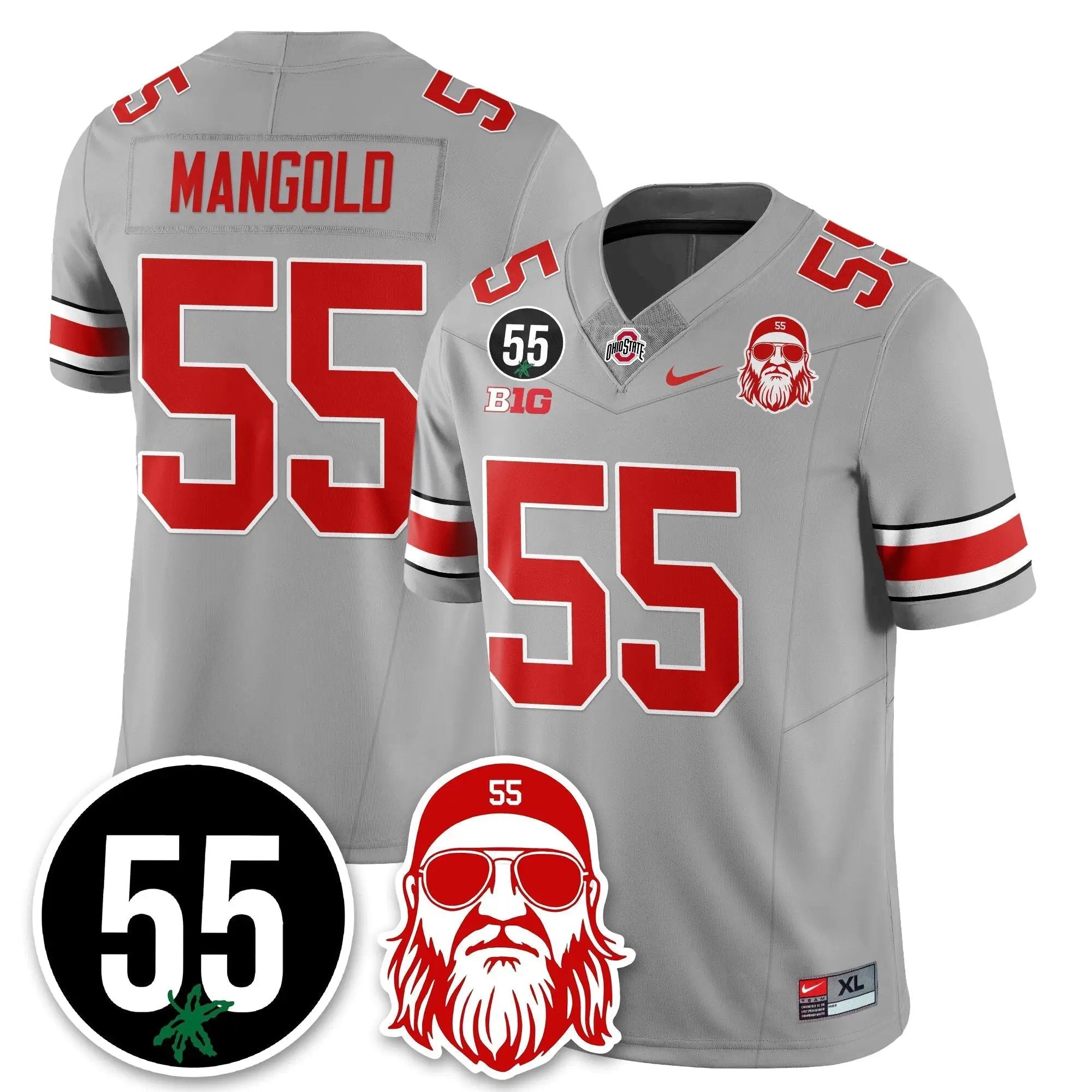 OSU Vapor Limited Jersey - Nick Mangold Patch by Ohio State Buckeyes