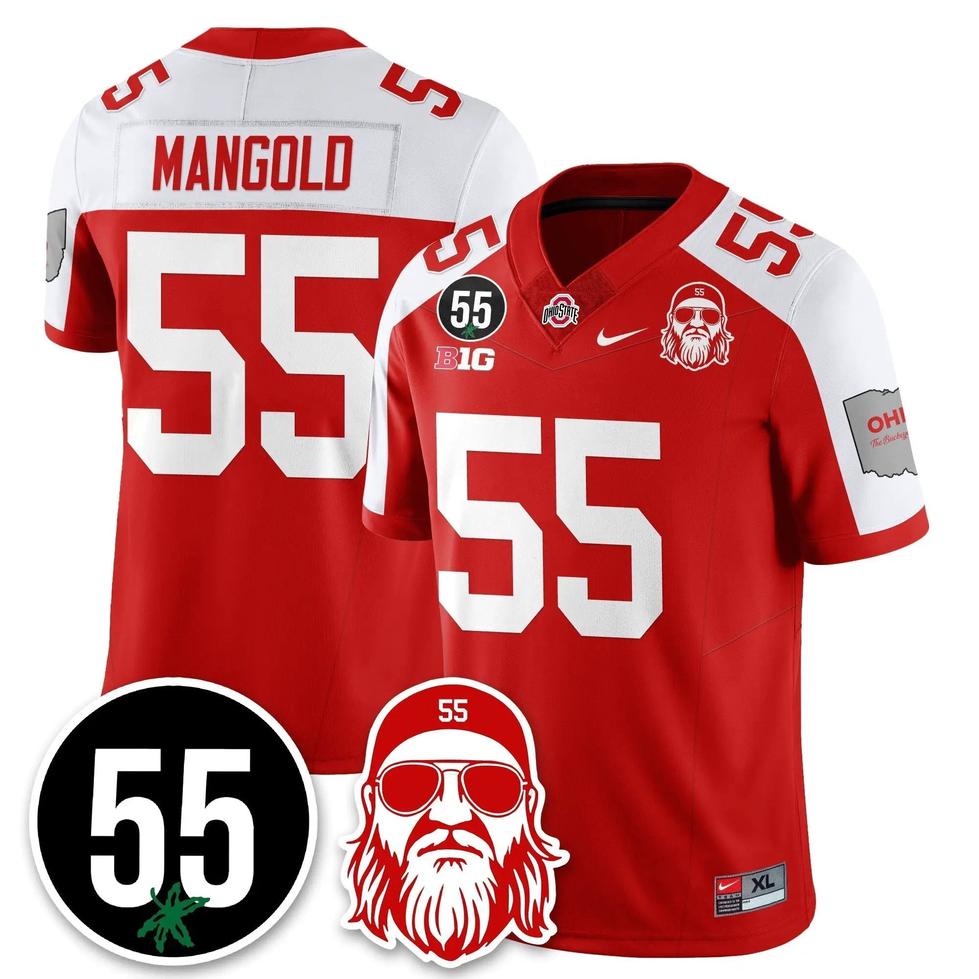 OSU Vapor Limited Jersey - Nick Mangold Patch by Ohio State Buckeyes