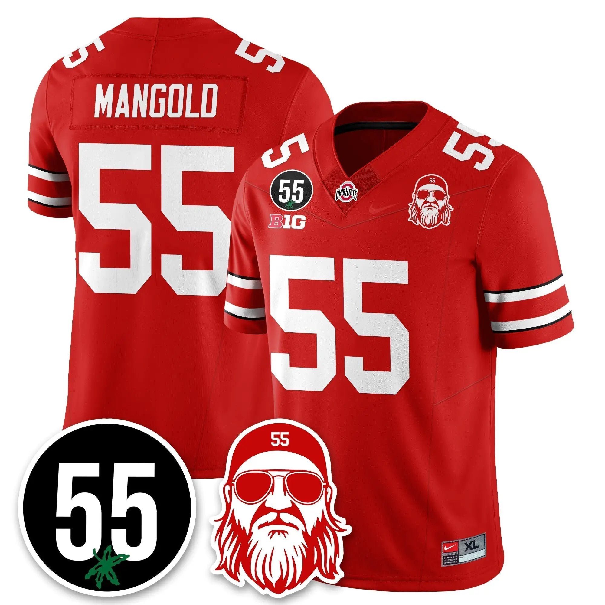 OSU Vapor Limited Jersey - Nick Mangold Patch by Ohio State Buckeyes