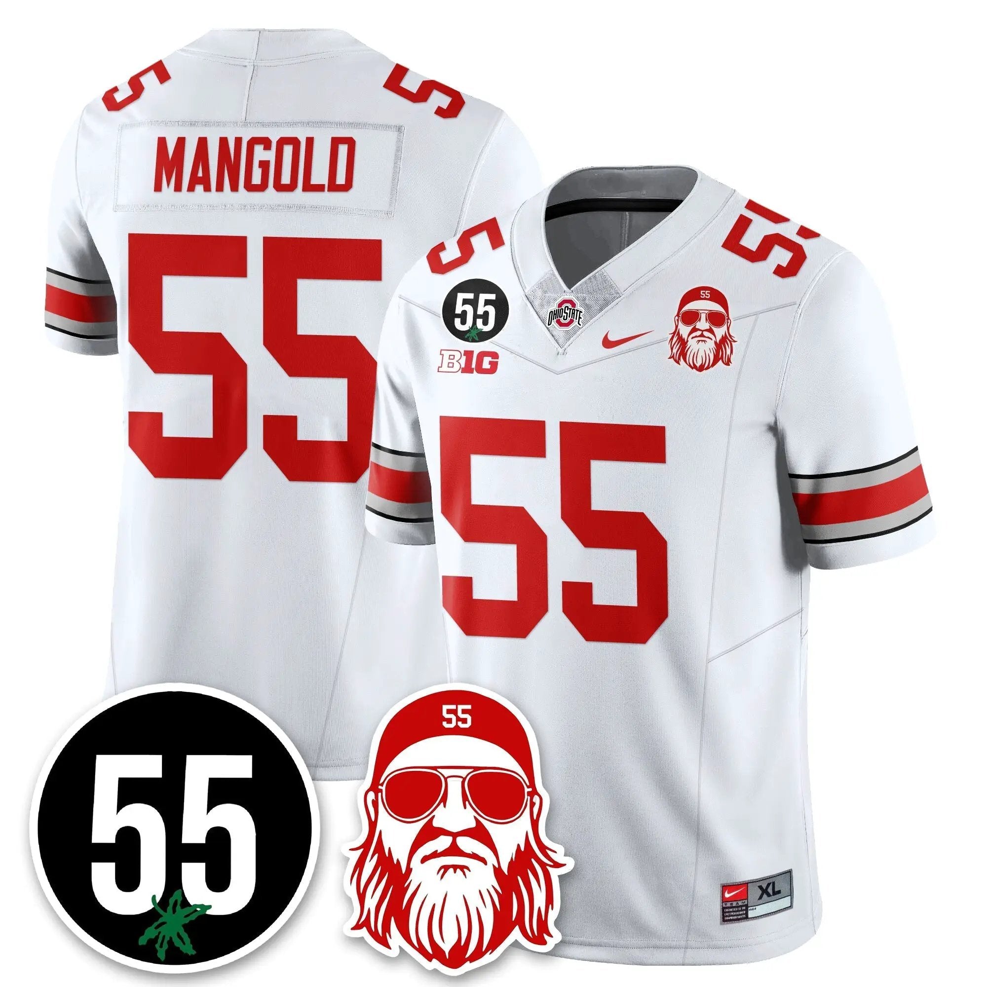 OSU Vapor Limited Jersey - Nick Mangold Patch by Ohio State Buckeyes