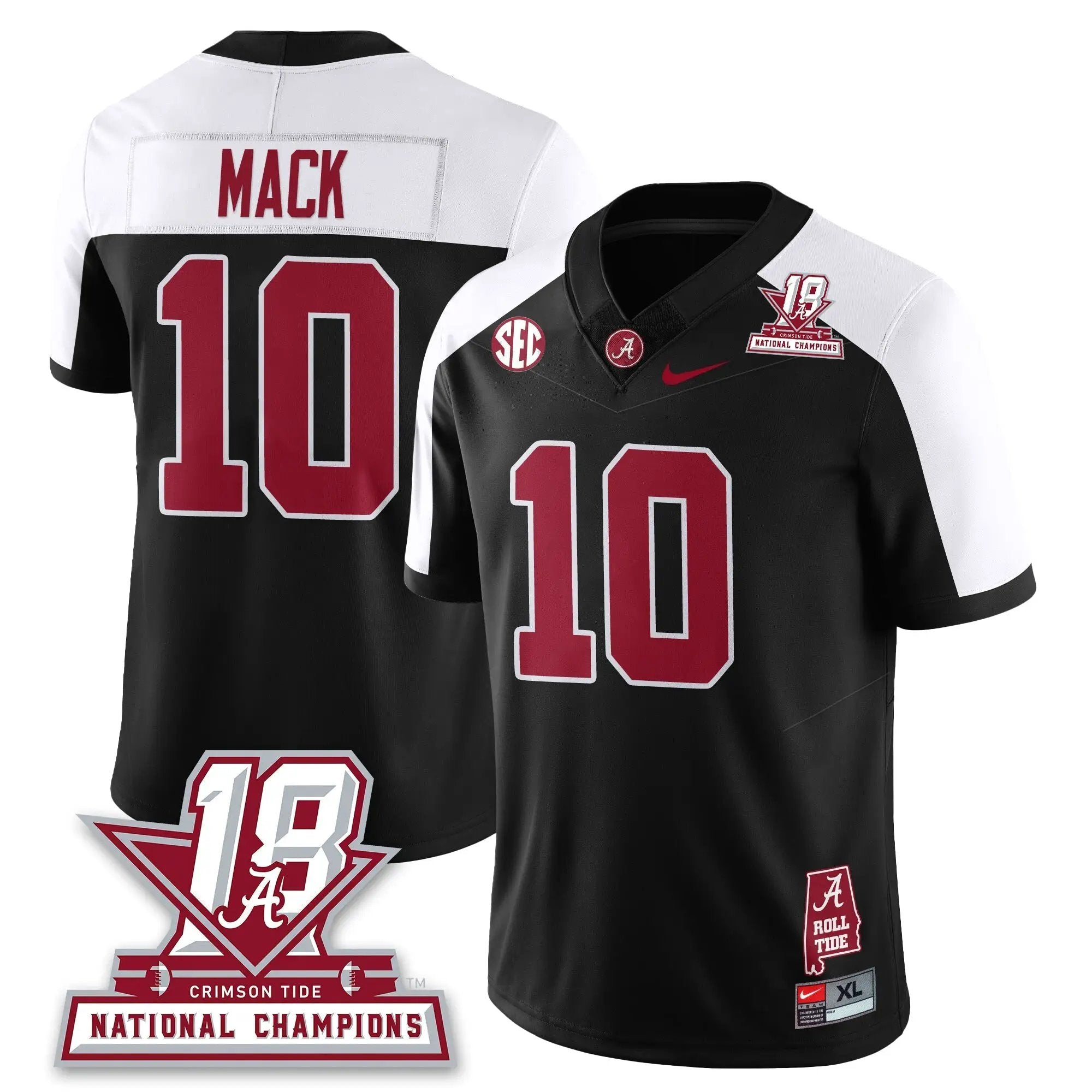BAMA 18x-Time National Champions Vapor Limited Jersey by Alabama Crimson Tide