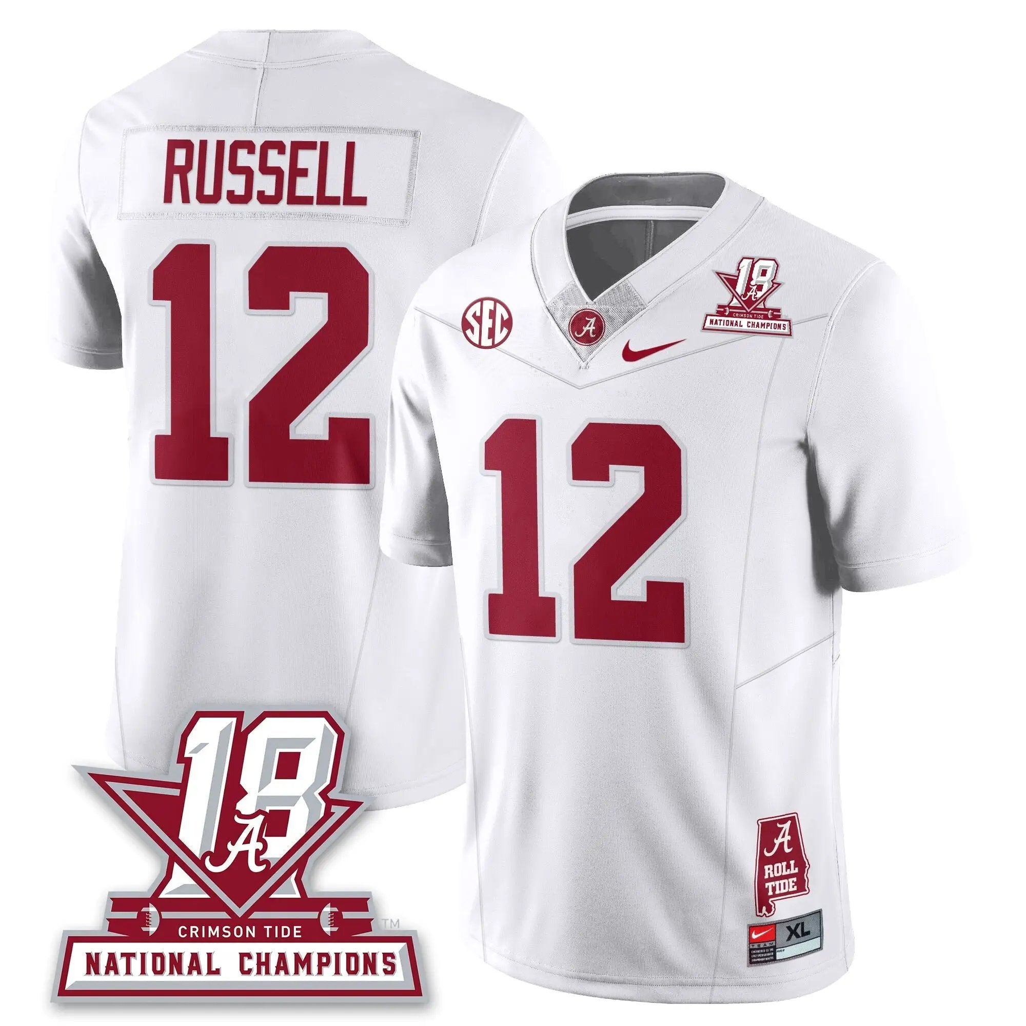 BAMA 18x-Time National Champions Vapor Limited Jersey by Alabama Crimson Tide