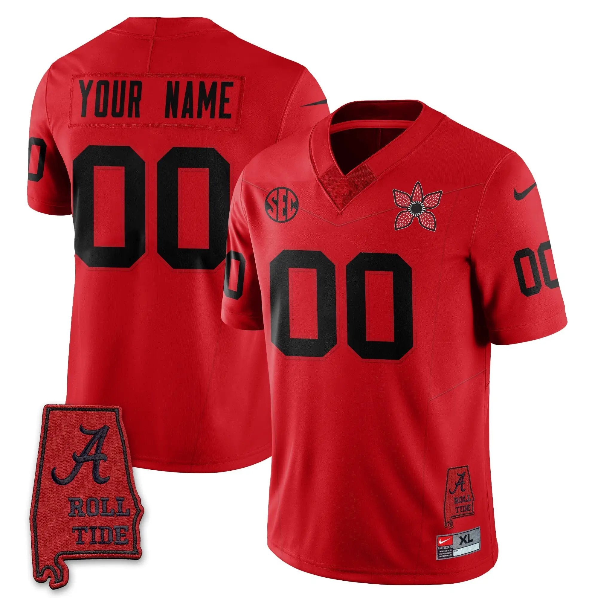 Custom BAMA 'Stranger Things Edition' Vapor Limited Jersey by Alabama Crimson Tide