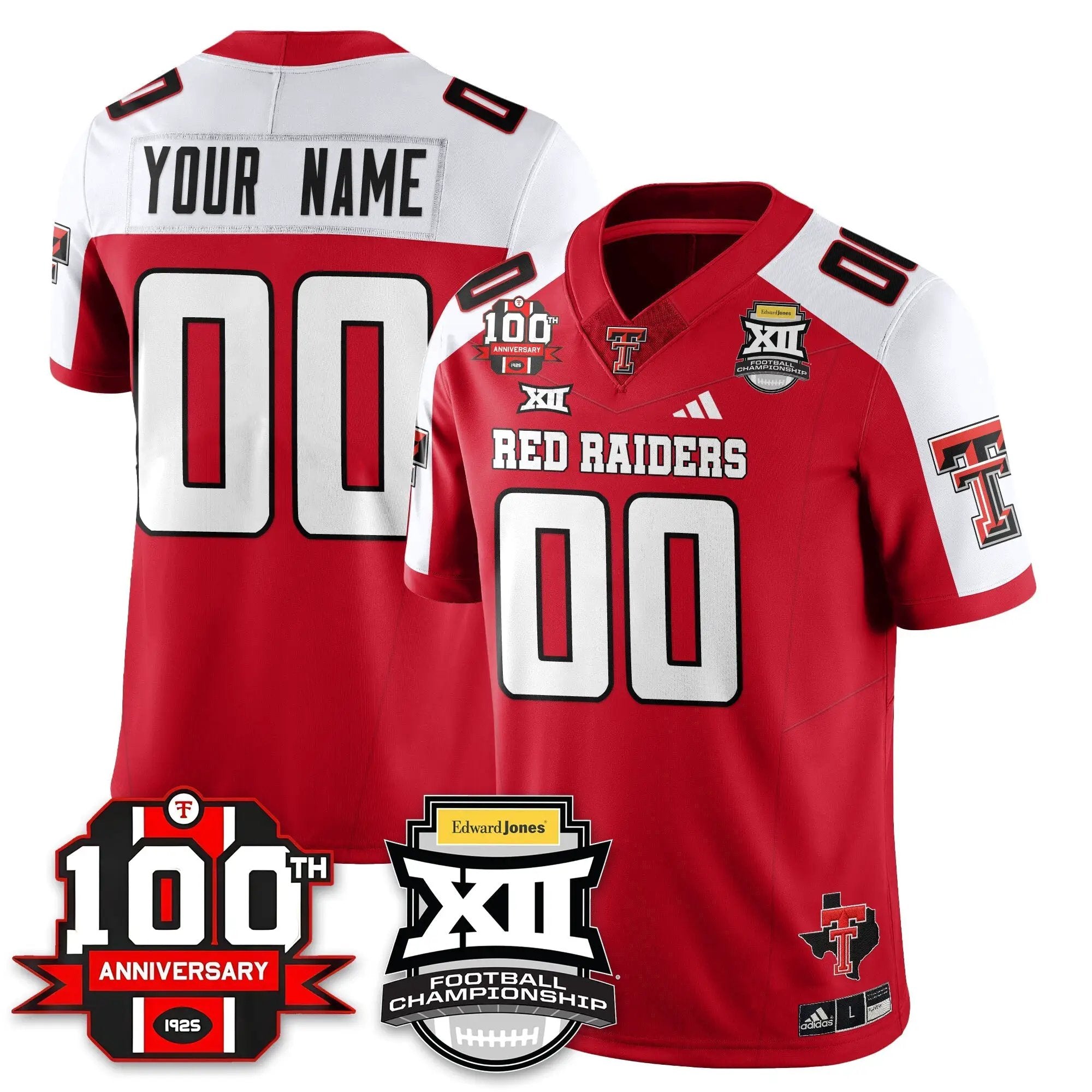 Custom TTU Vapor Limited Jersey - Edward Jones Champions by Texas Tech Red Raiders