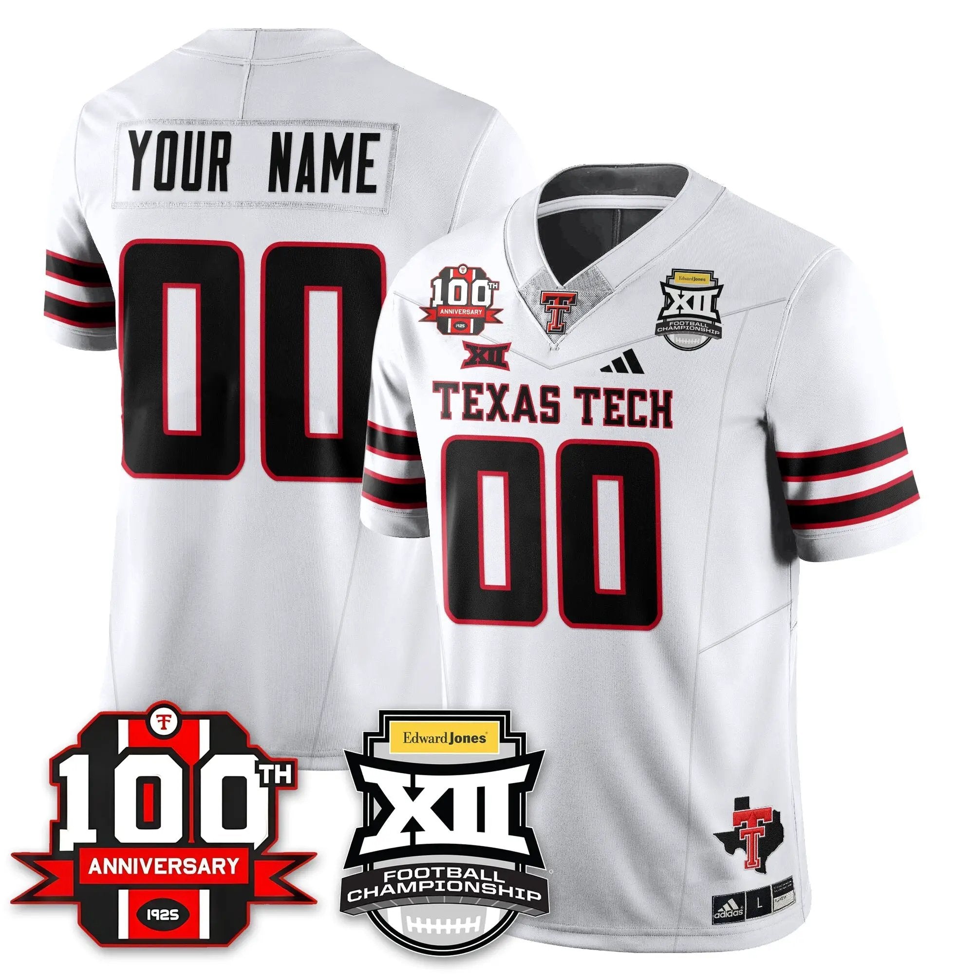 Custom TTU Vapor Limited Jersey - Edward Jones Champions by Texas Tech Red Raiders