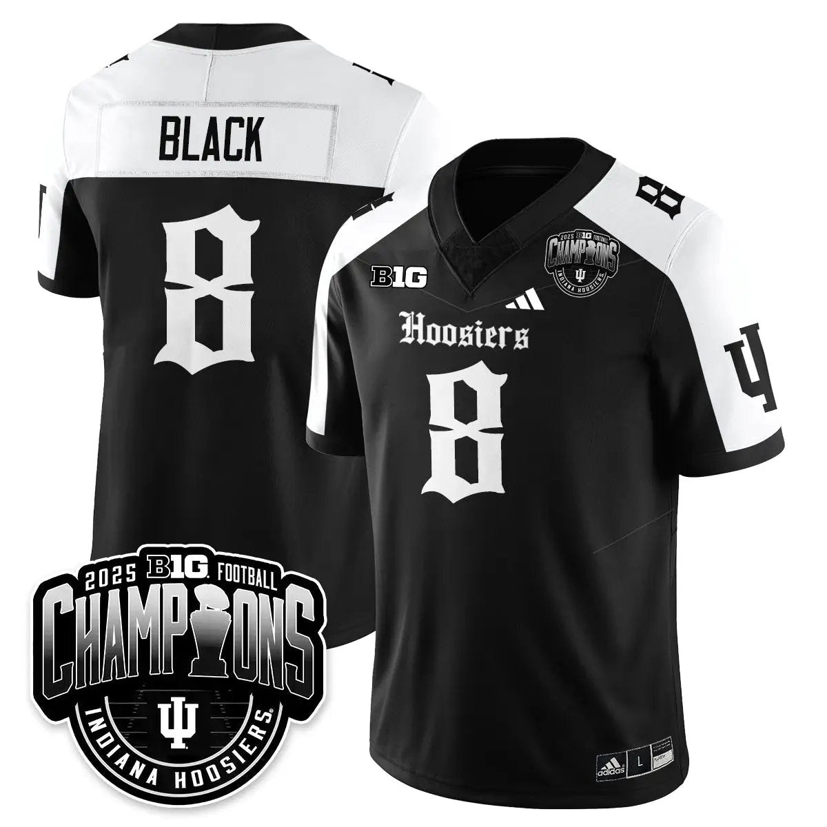 IND Gothic Vapor Limited Football Jersey - Big 10 Champions by Indiana Hoosiers