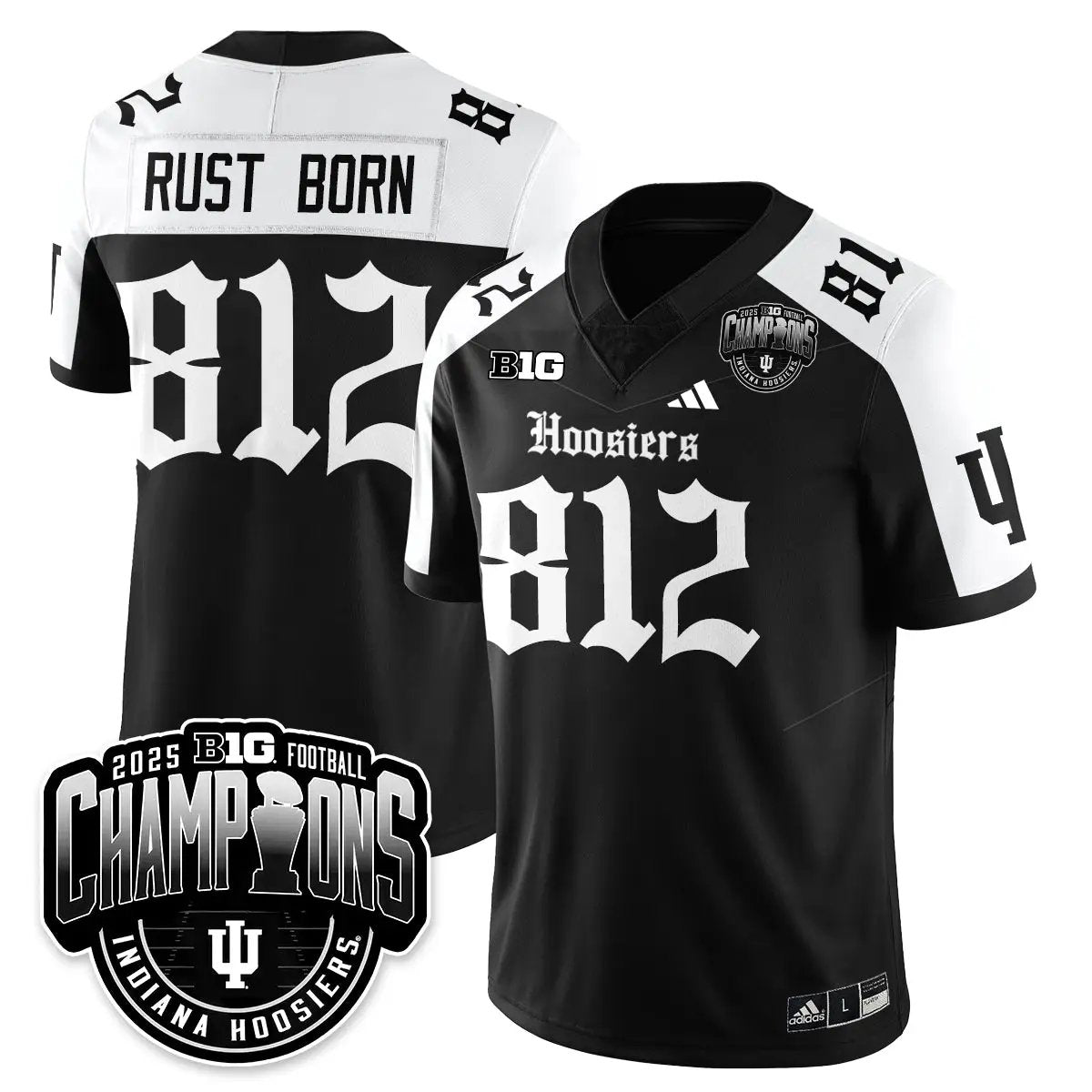 IND Gothic Vapor Limited Football Jersey - Big 10 Champions by Indiana Hoosiers