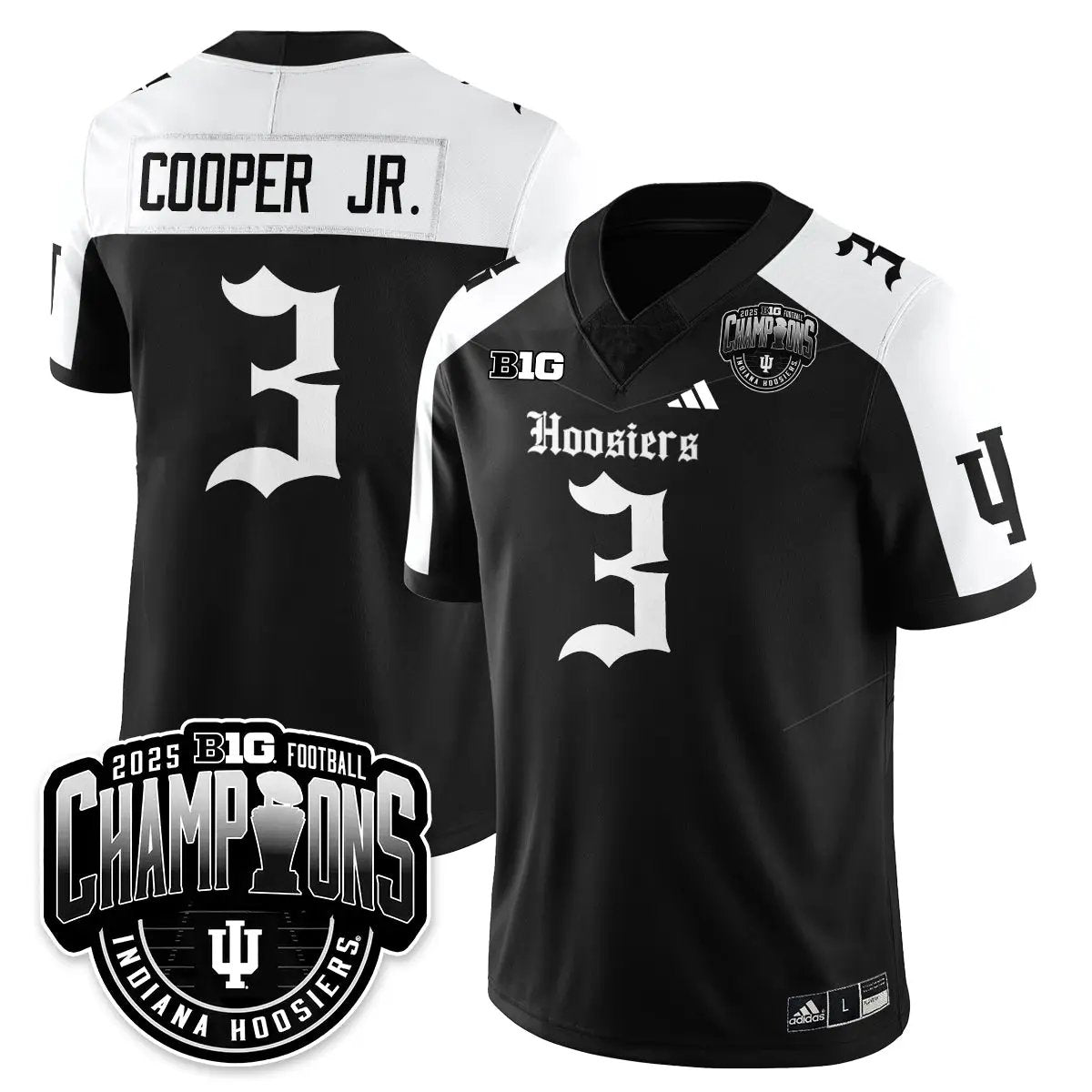 IND Gothic Vapor Limited Football Jersey - Big 10 Champions by Indiana Hoosiers
