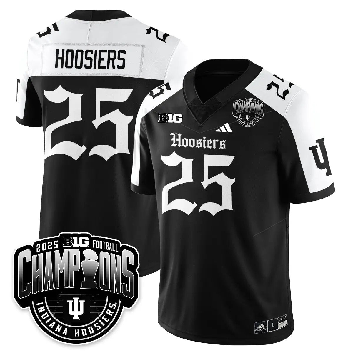 IND Gothic Vapor Limited Football Jersey - Big 10 Champions by Indiana Hoosiers