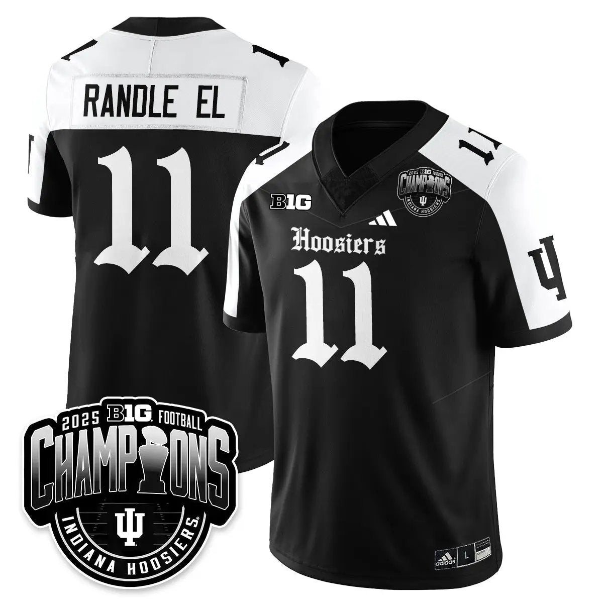 IND Gothic Vapor Limited Football Jersey - Big 10 Champions by Indiana Hoosiers