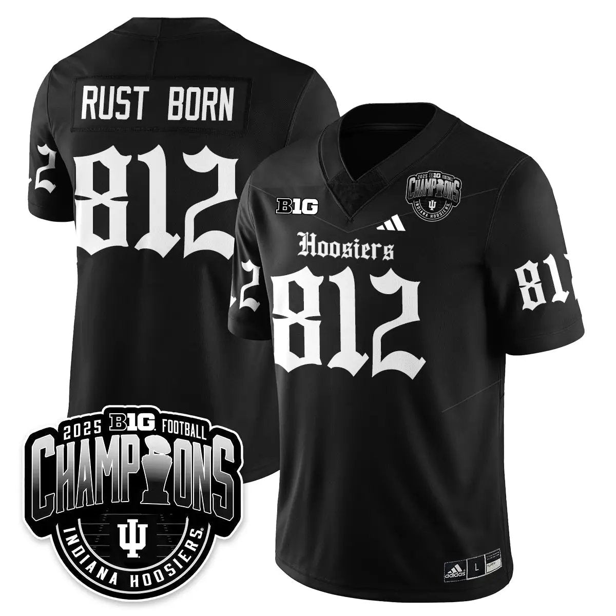 IND Gothic Vapor Limited Football Jersey - Big 10 Champions by Indiana Hoosiers