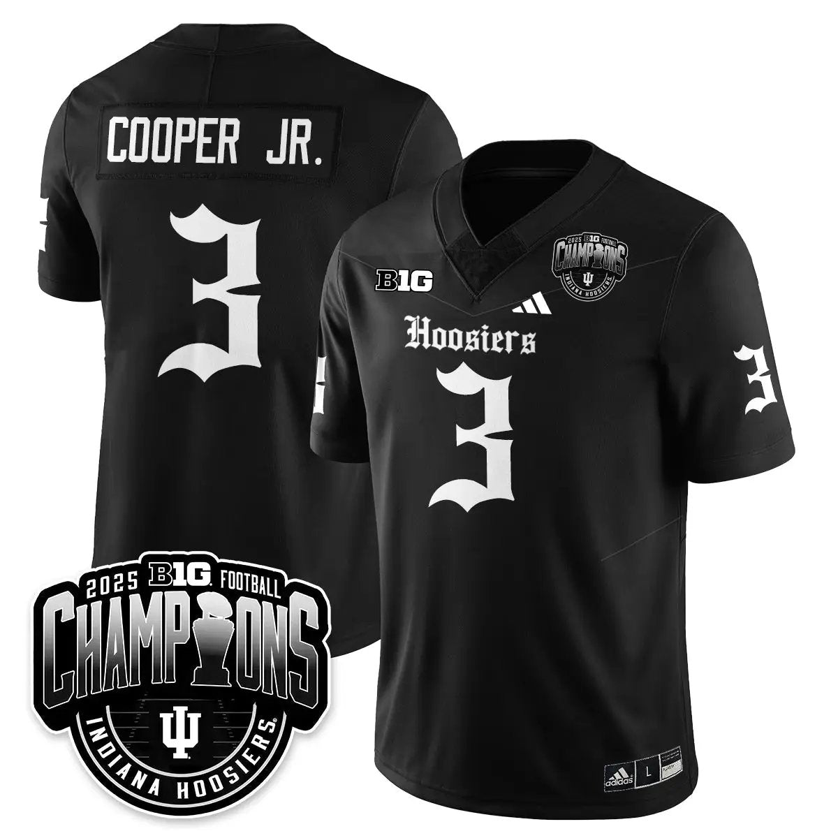 IND Gothic Vapor Limited Football Jersey - Big 10 Champions by Indiana Hoosiers