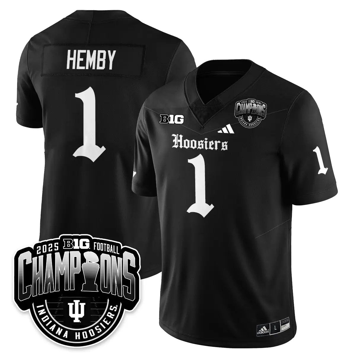 IND Gothic Vapor Limited Football Jersey - Big 10 Champions by Indiana Hoosiers