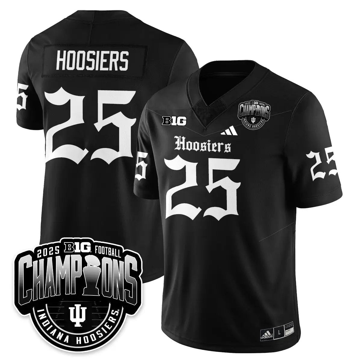 IND Gothic Vapor Limited Football Jersey - Big 10 Champions by Indiana Hoosiers