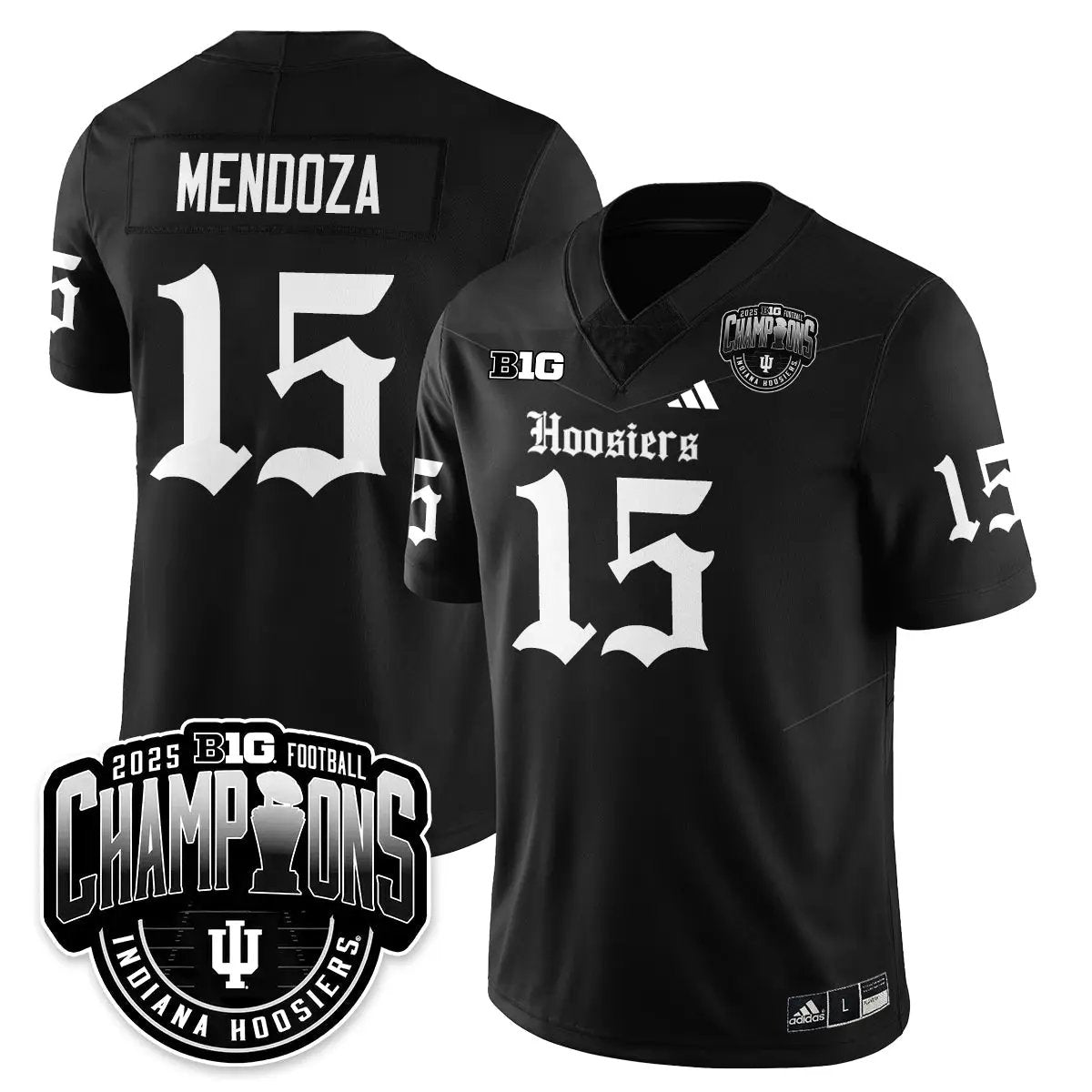 IND Gothic Vapor Limited Football Jersey - Big 10 Champions by Indiana Hoosiers